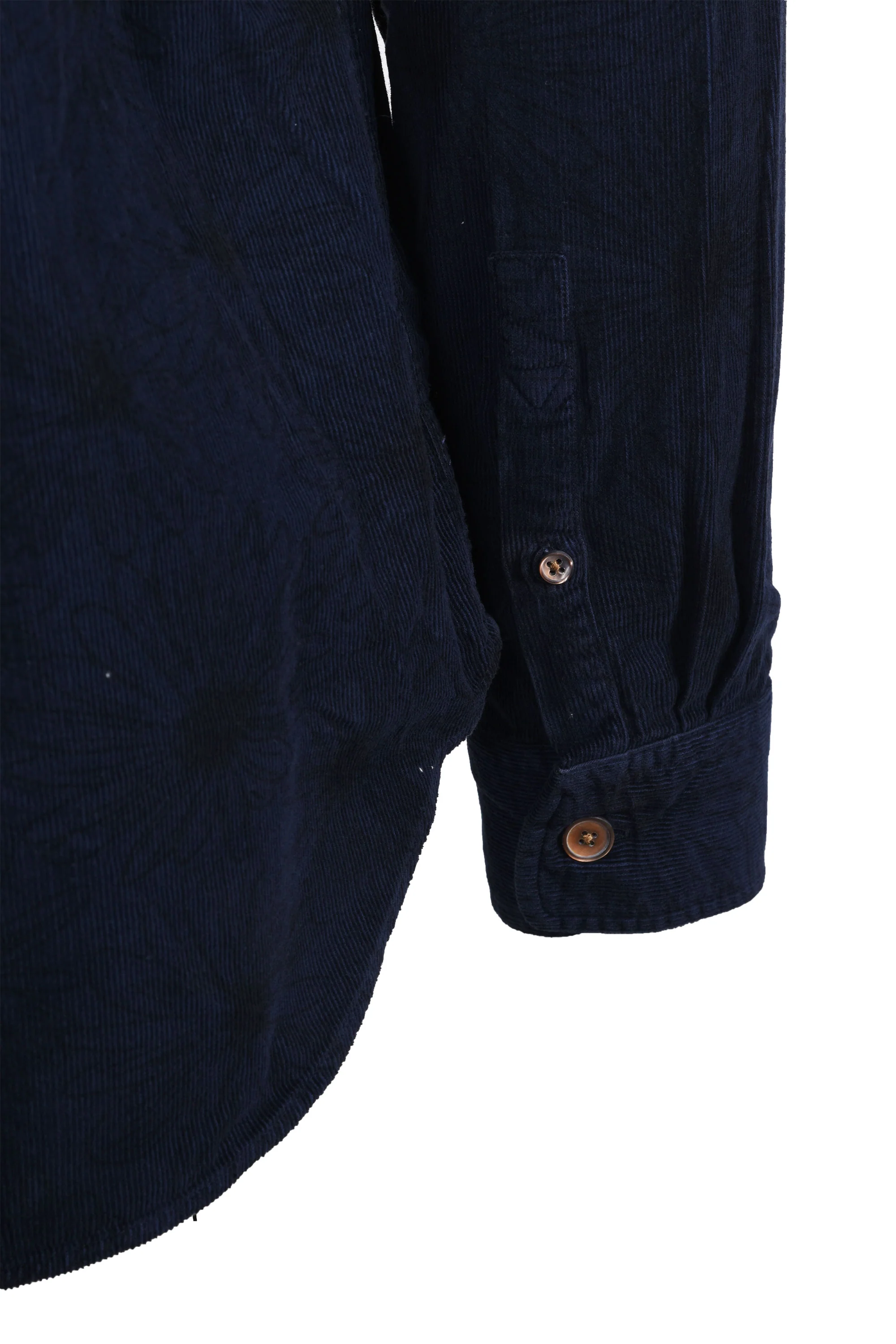 Paul Smith Casual Fit Corduroy Floral Shirt Dark Navy - Image 4