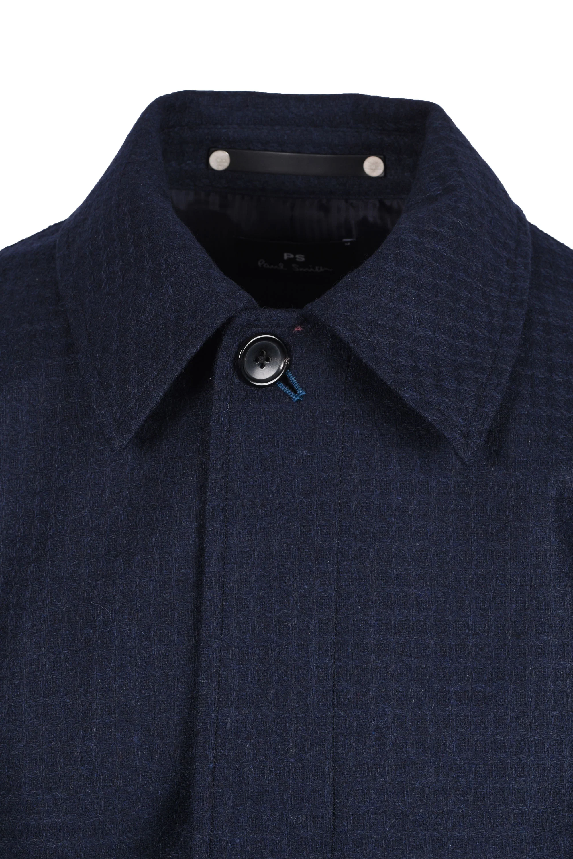Paul Smith Check Coat Dark Navy - Image 2