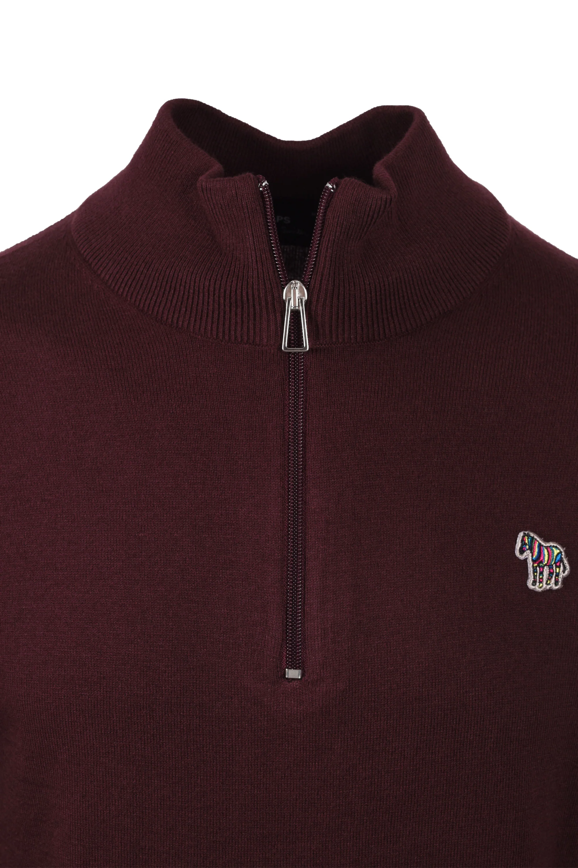 Paul Smith Half Zip Dark Red - Image 2