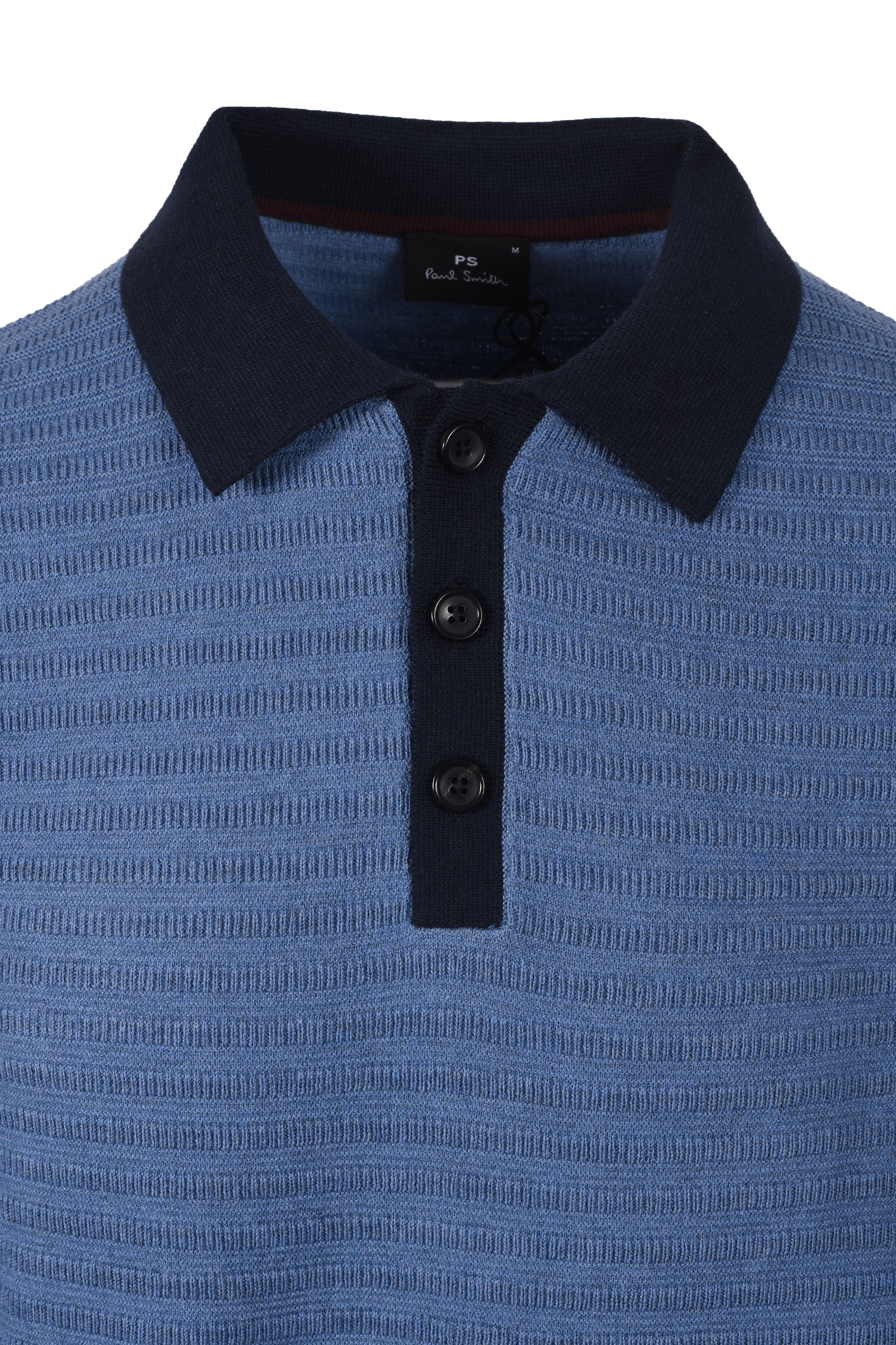 Paul Smith Long Sleeve Polo Greyish Blue - Image 2