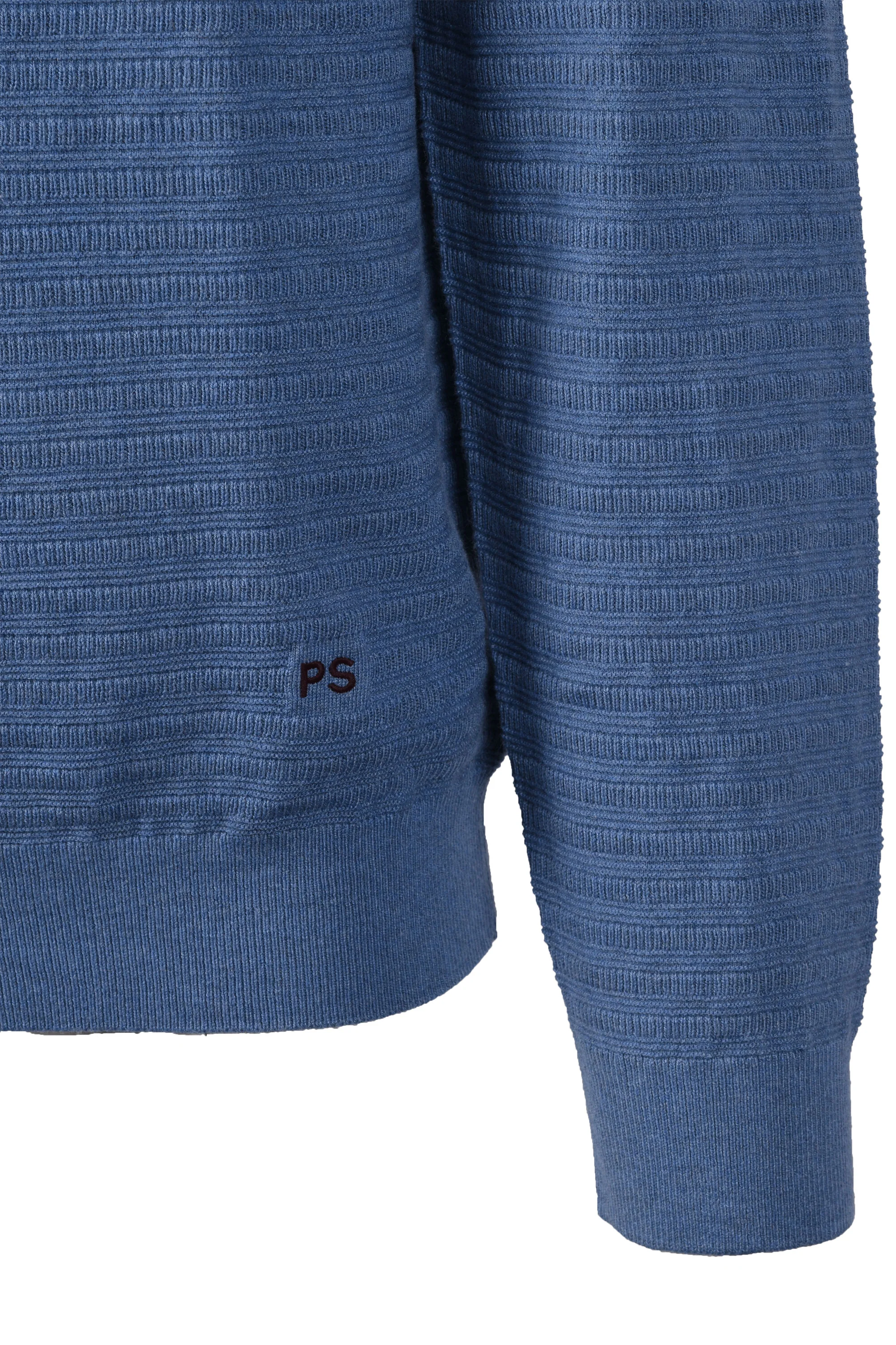 Paul Smith Long Sleeve Polo Greyish Blue - Image 3