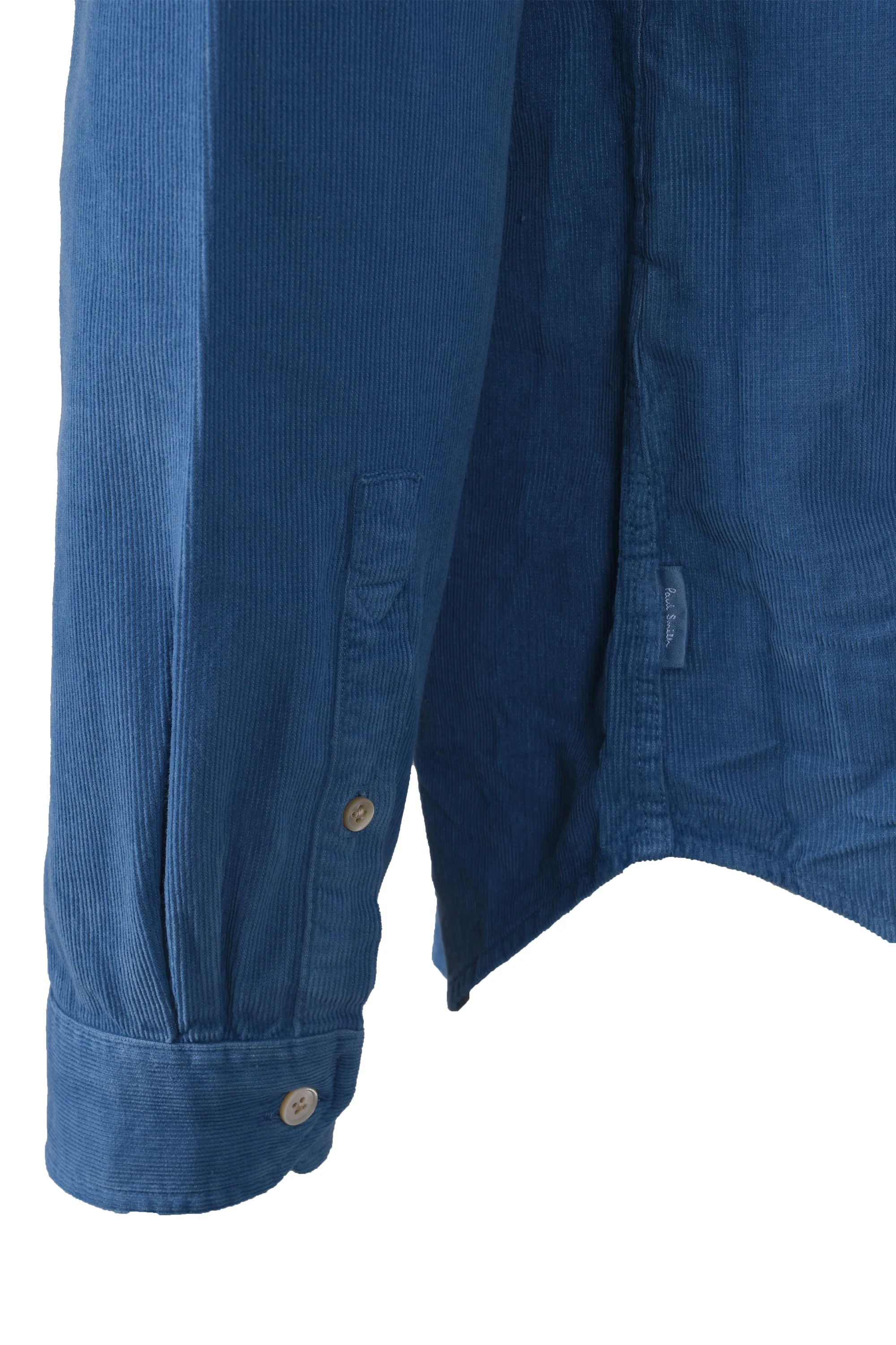 Paul Smith Tailored Corduroy Shirt Petrol Blue - Image 3