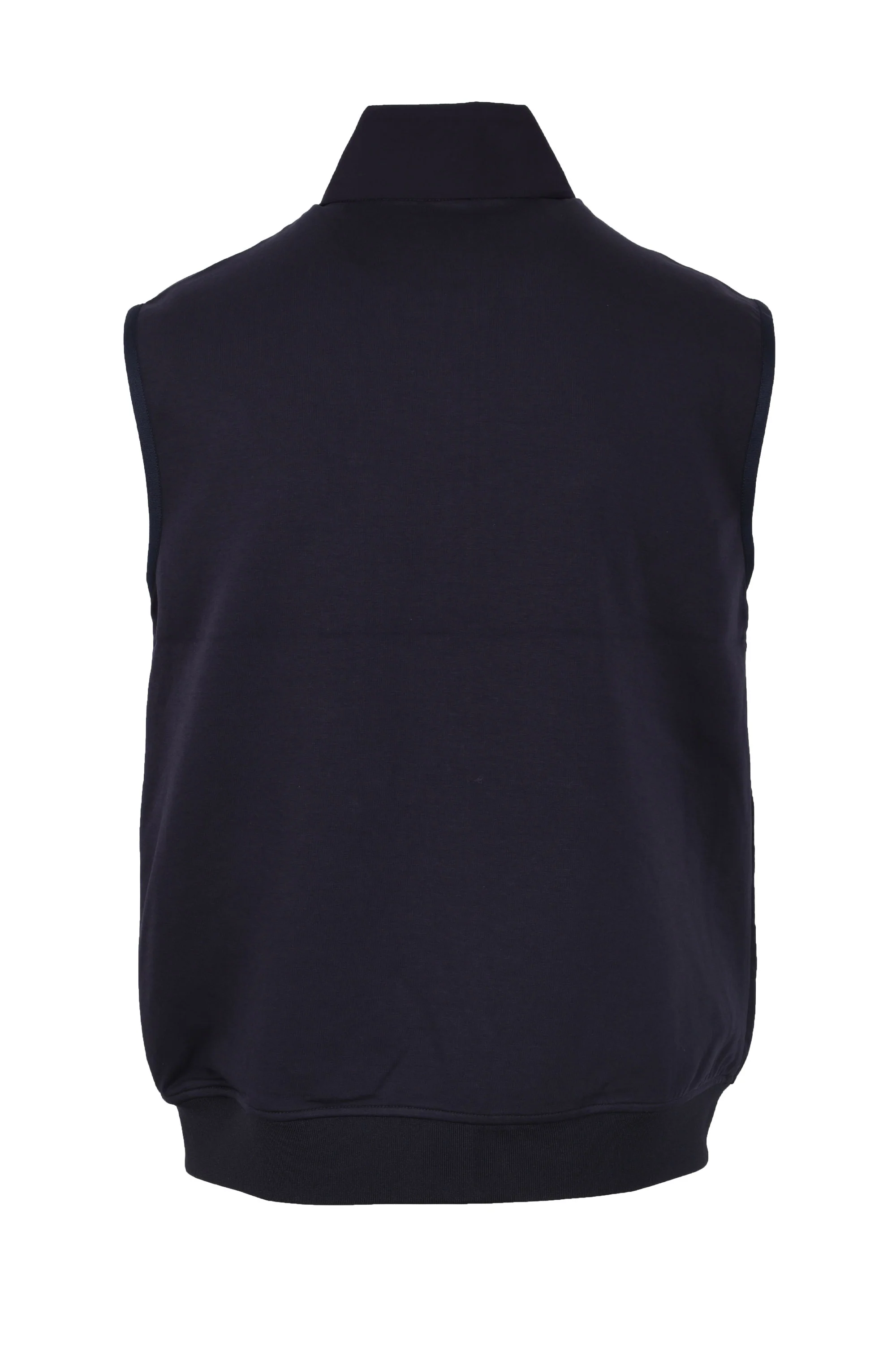 Paul Smith Mixed Media Gilet Dark Navy - Image 5