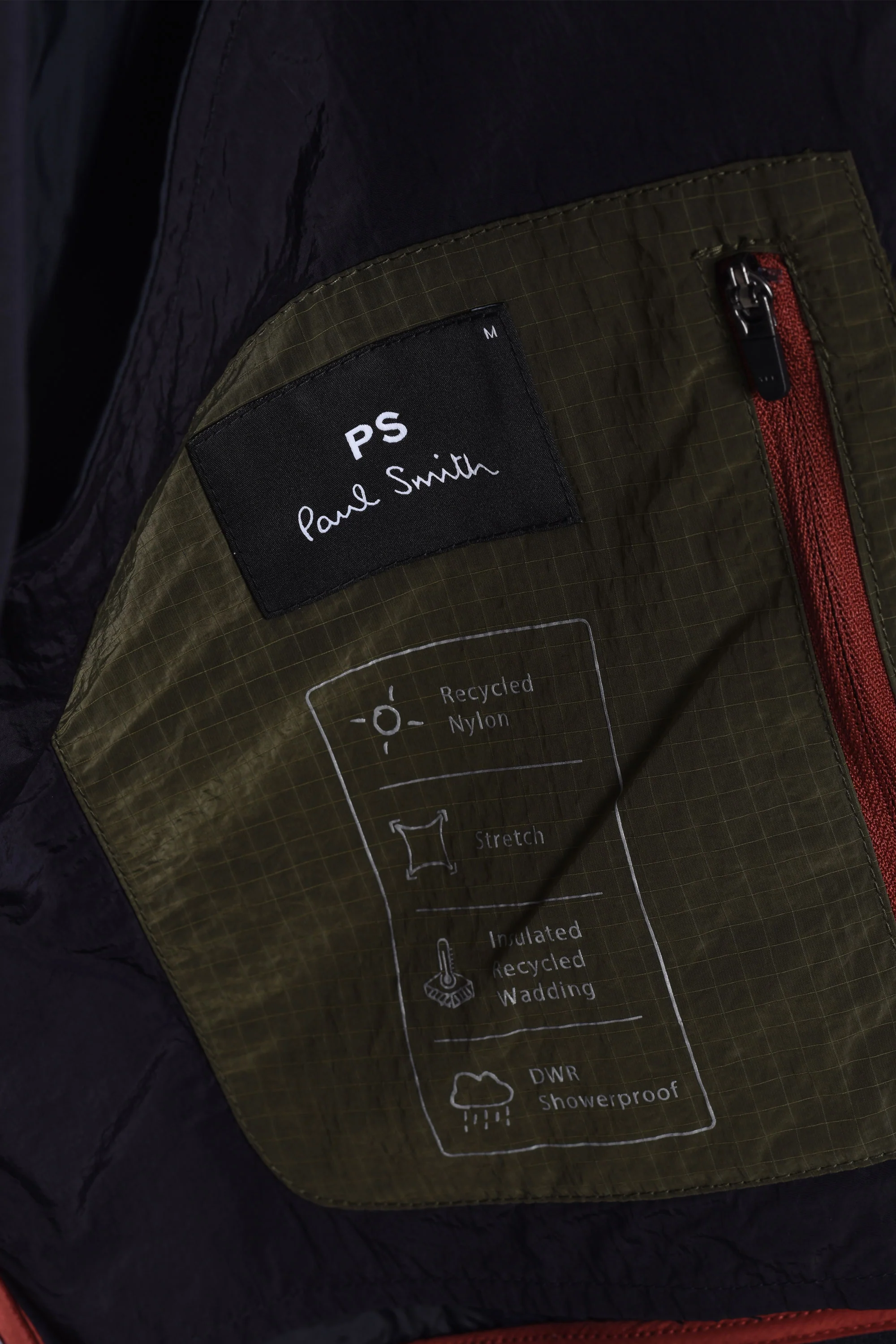 Paul Smith Mixed Media Gilet Dark Navy - Image 6
