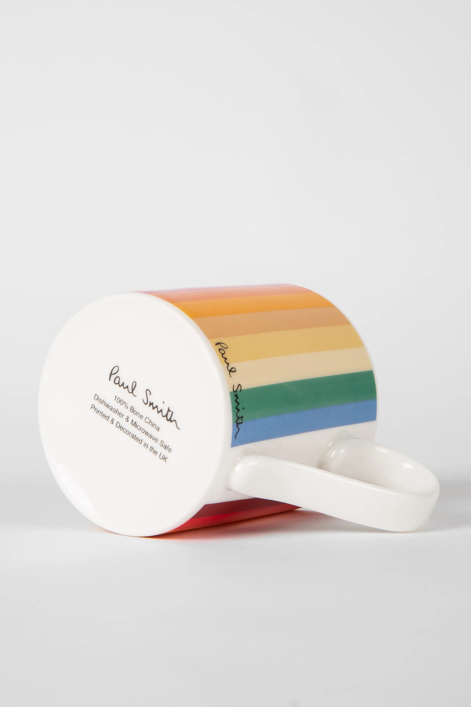 Paul Smith Mixed 'Signature Stripe' Bone China Mug Multi-Colour Stripe - Image 2