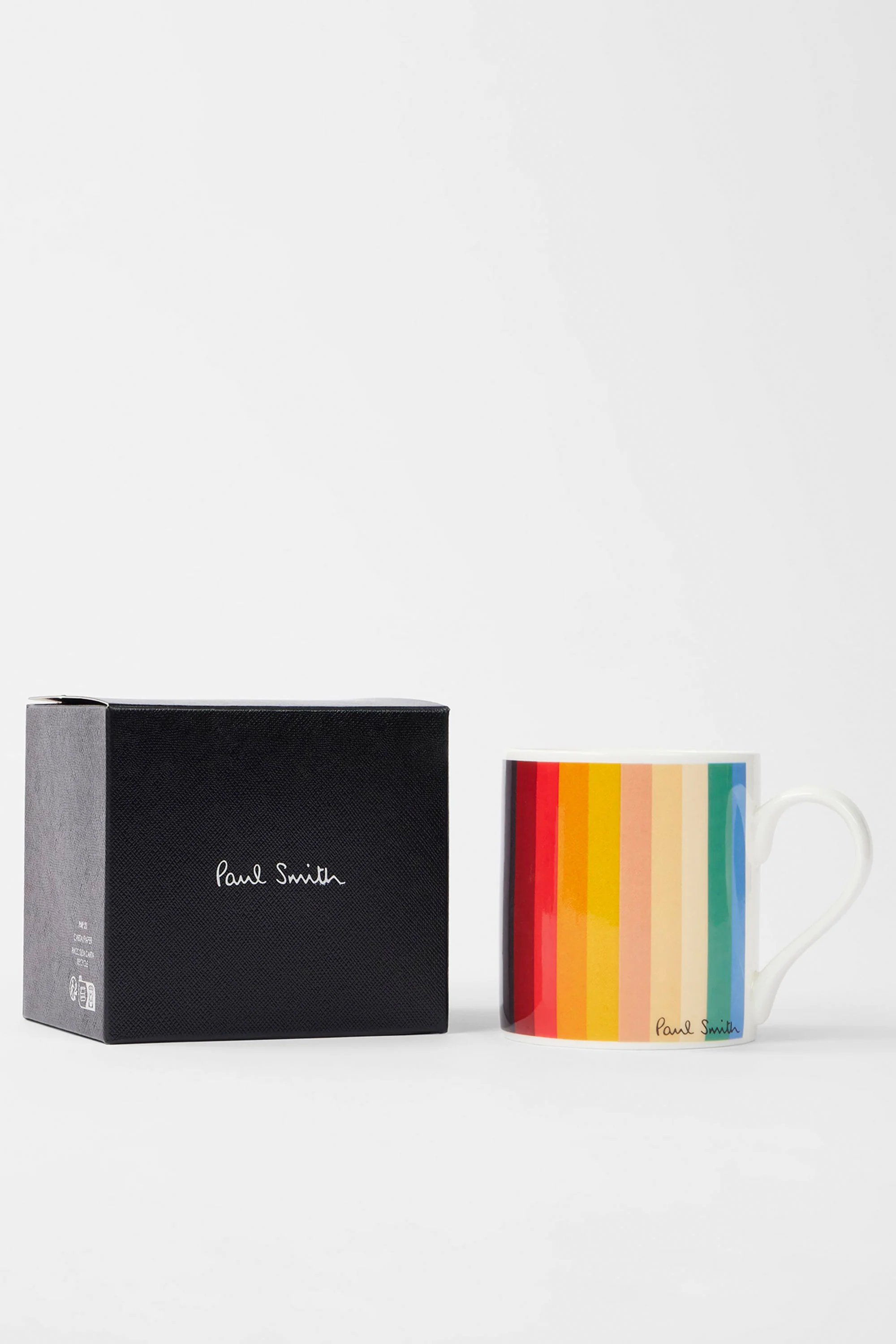 Paul Smith Mixed 'Signature Stripe' Bone China Mug Multi-Colour Stripe - Image 3