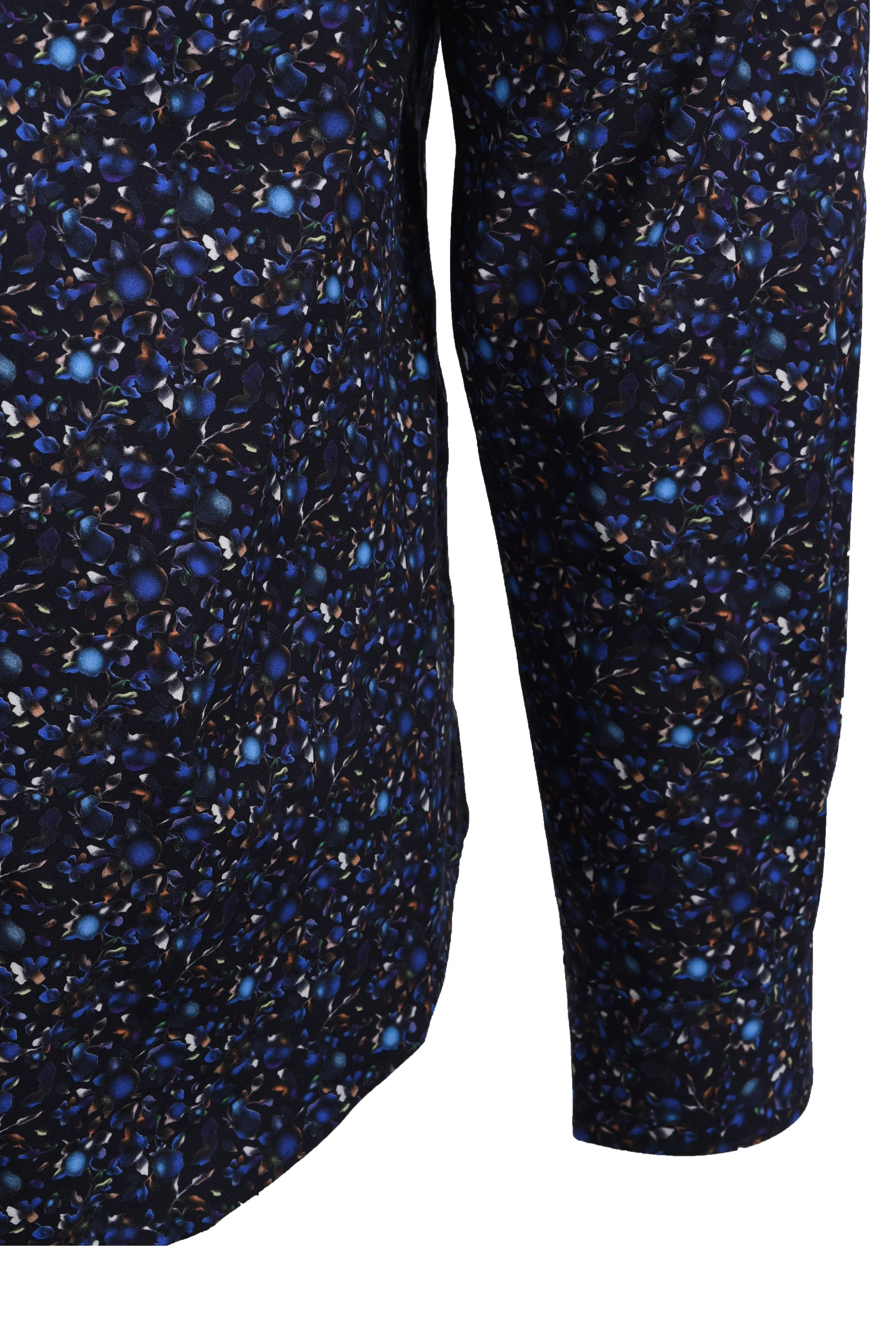 PAUL SMITH PATTERNED LS TAILORED FIT SHIRT BLUE - Image 3