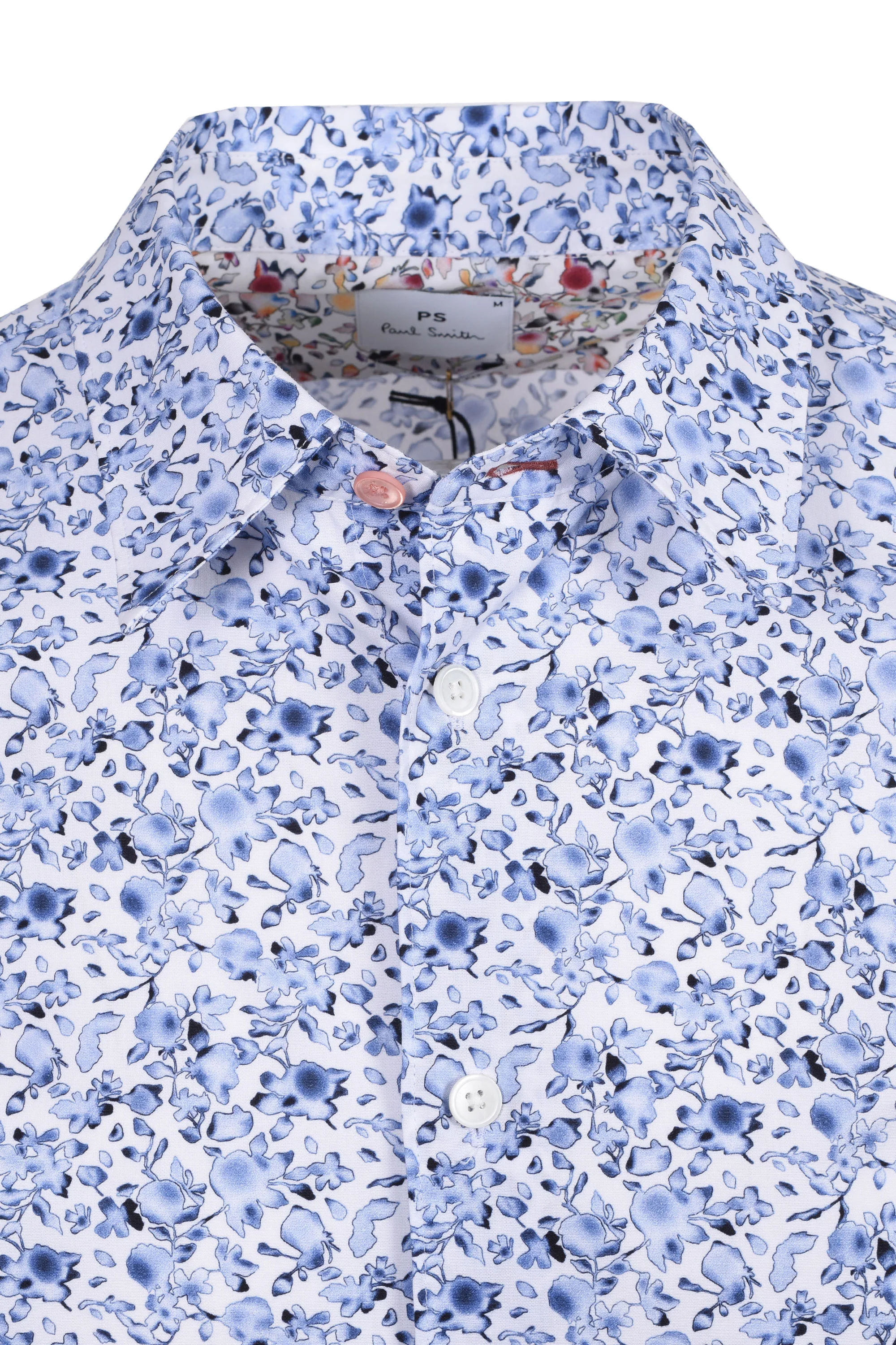 PAUL SMITH PATTERNED LS TAILORED FIT SHIRT LIGHT BLUE - Image 2
