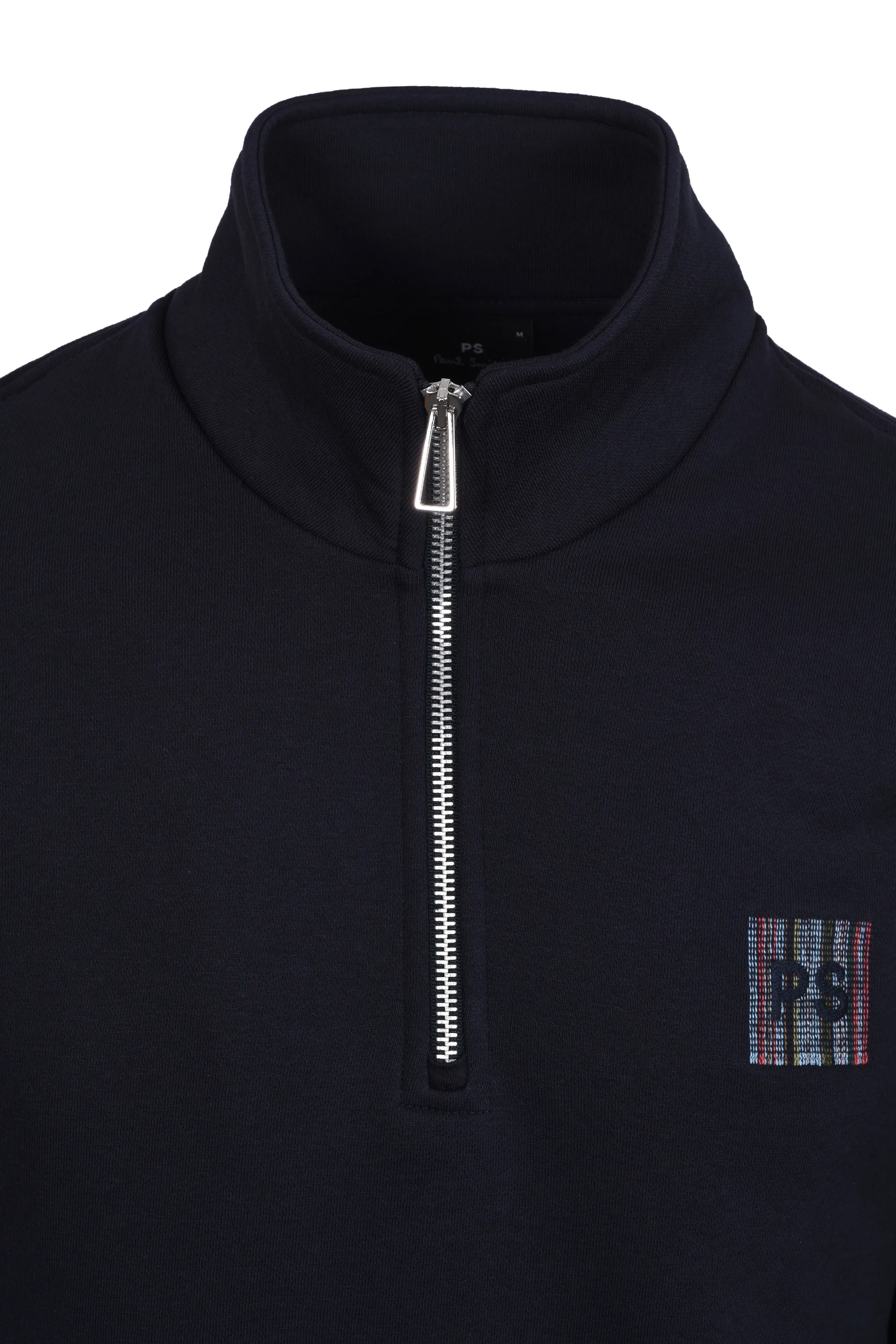 PAUL SMITH PS LOGO HALF ZIP SWEAT NAVY - Image 2