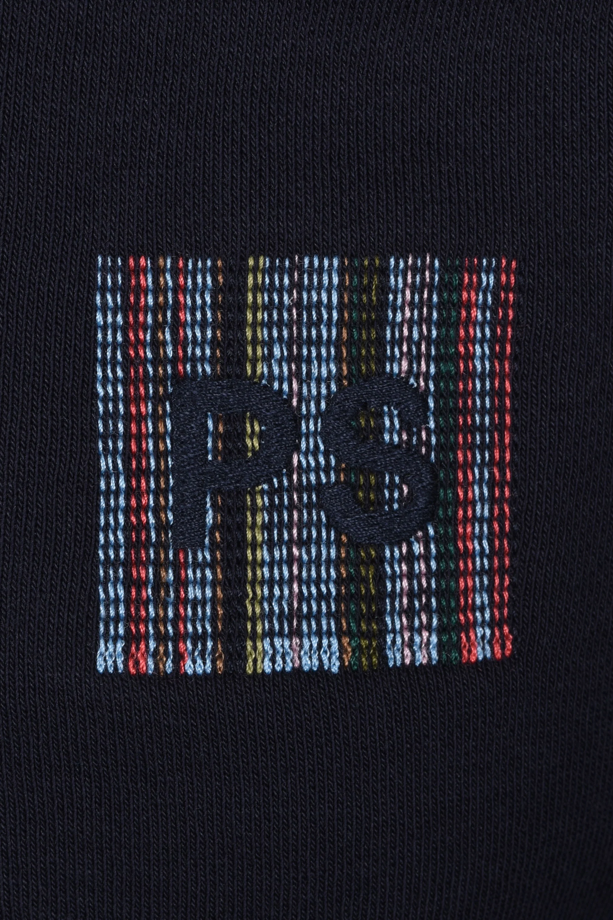 PAUL SMITH PS LOGO HALF ZIP SWEAT NAVY - Image 3