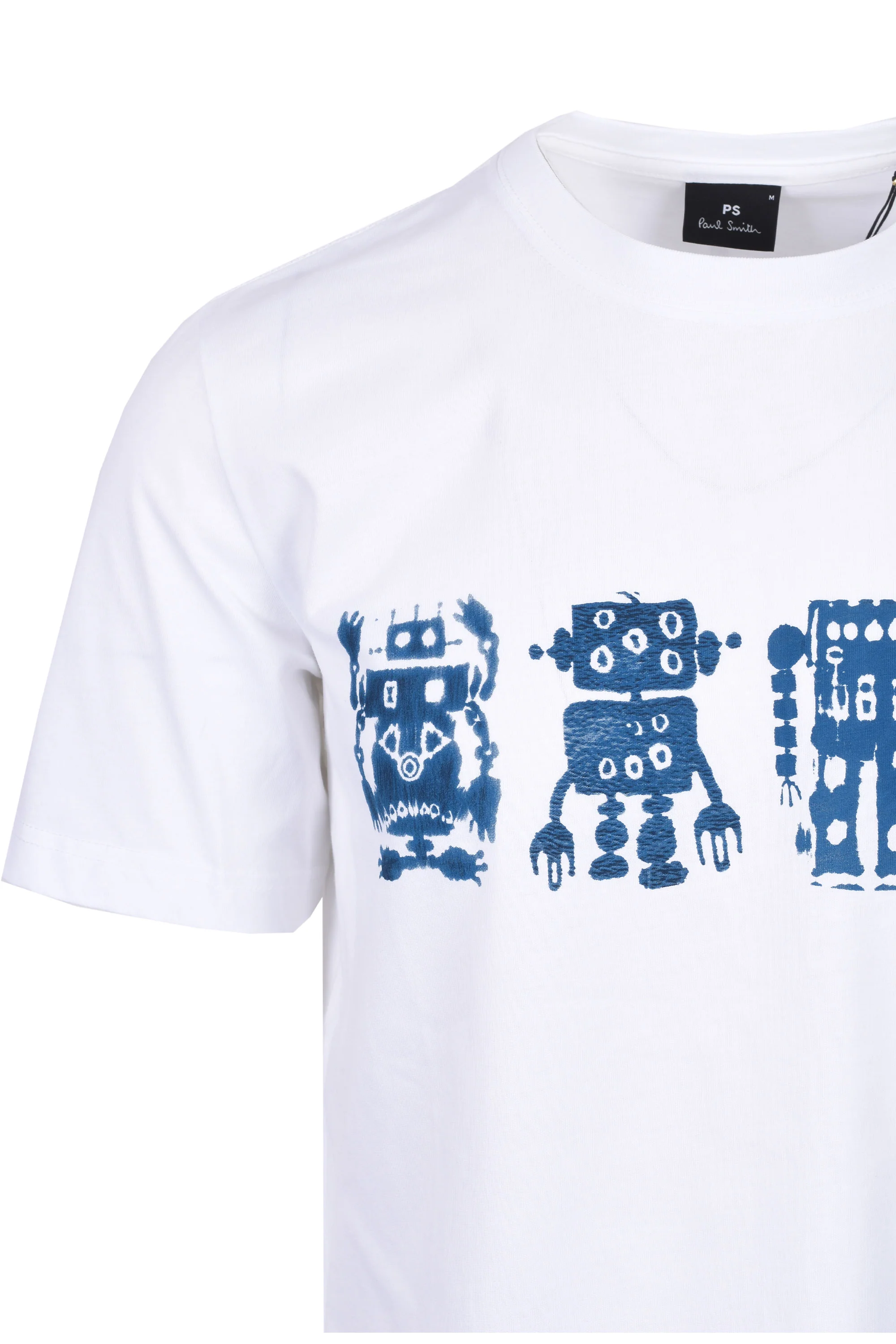 PAUL SMITH REG FIT ROBOTS T-SHIRT WHITE - Image 2