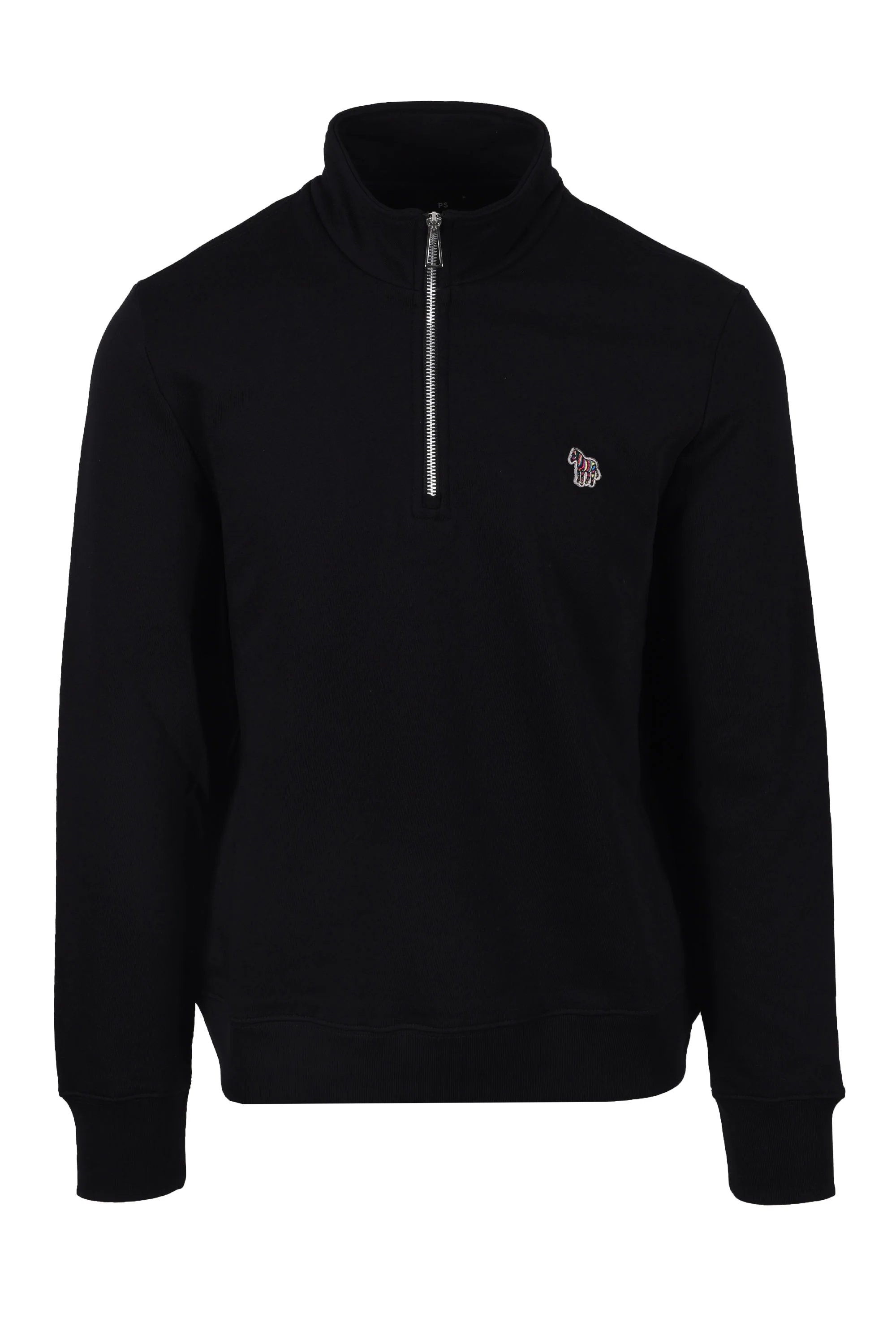 Paul Smith Reg Fit Half Zip Sweatshirt Black