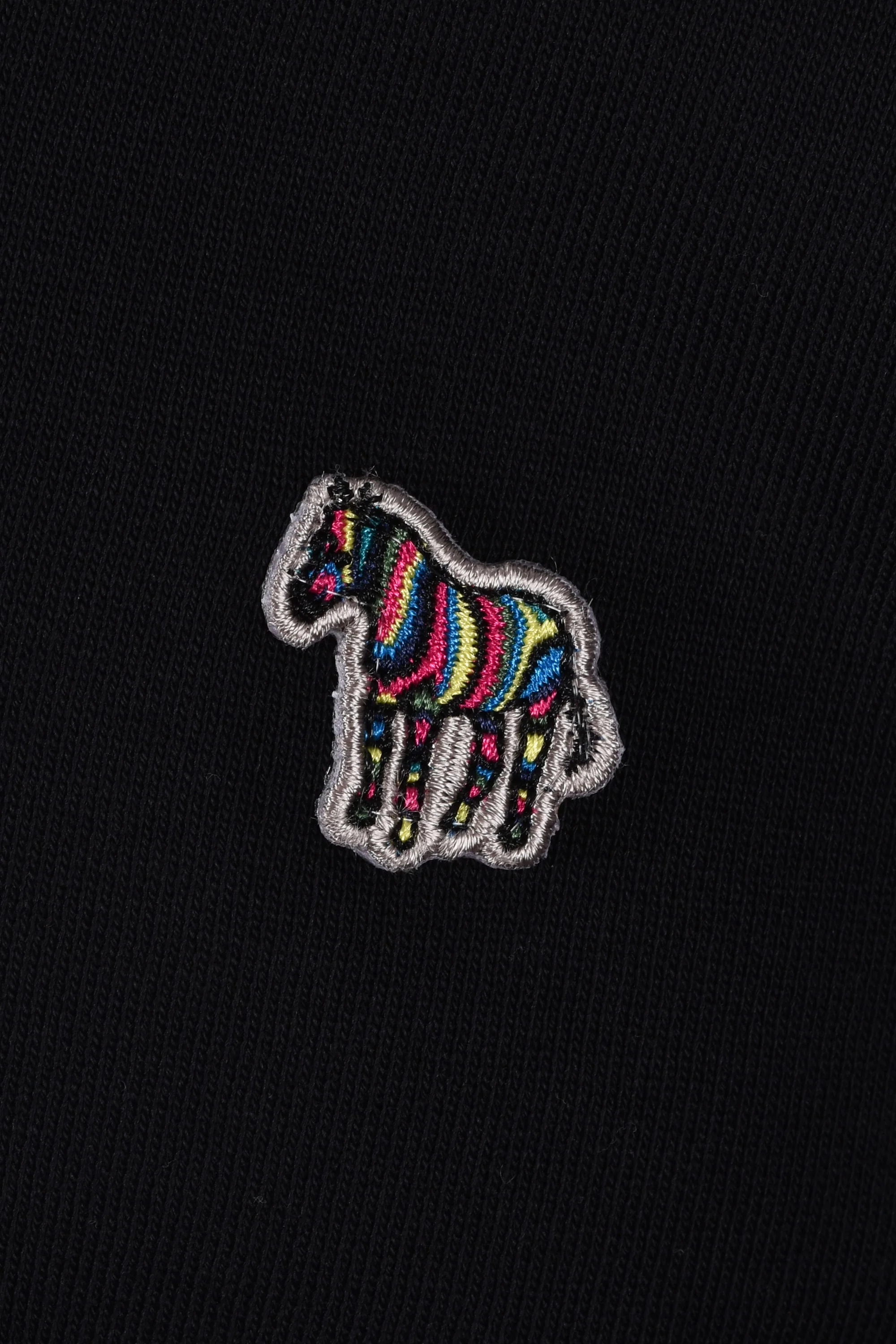 Paul Smith Reg Fit Half Zip Sweatshirt Black - Image 2