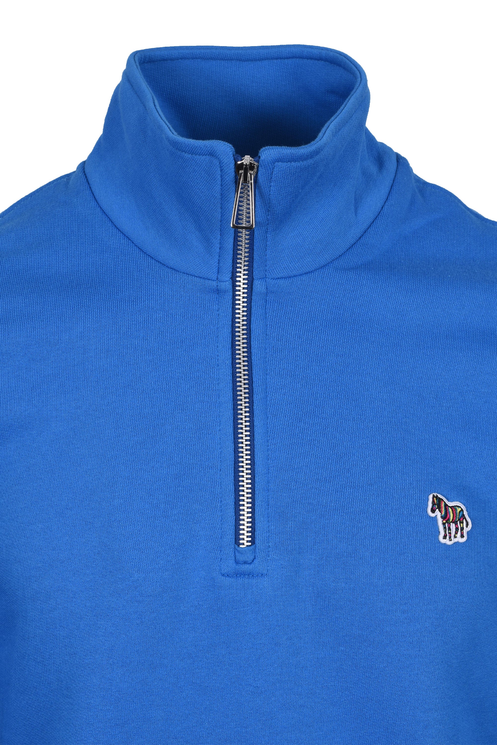 PAUL SMITH REG FIT HALF ZIP SWEATSHIRT BLUE - Image 2