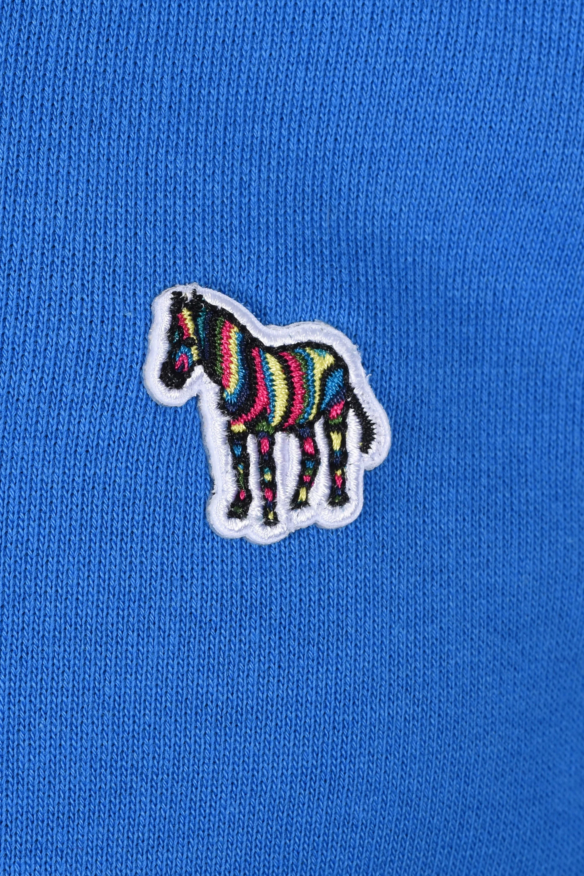PAUL SMITH REG FIT HALF ZIP SWEATSHIRT BLUE - Image 3