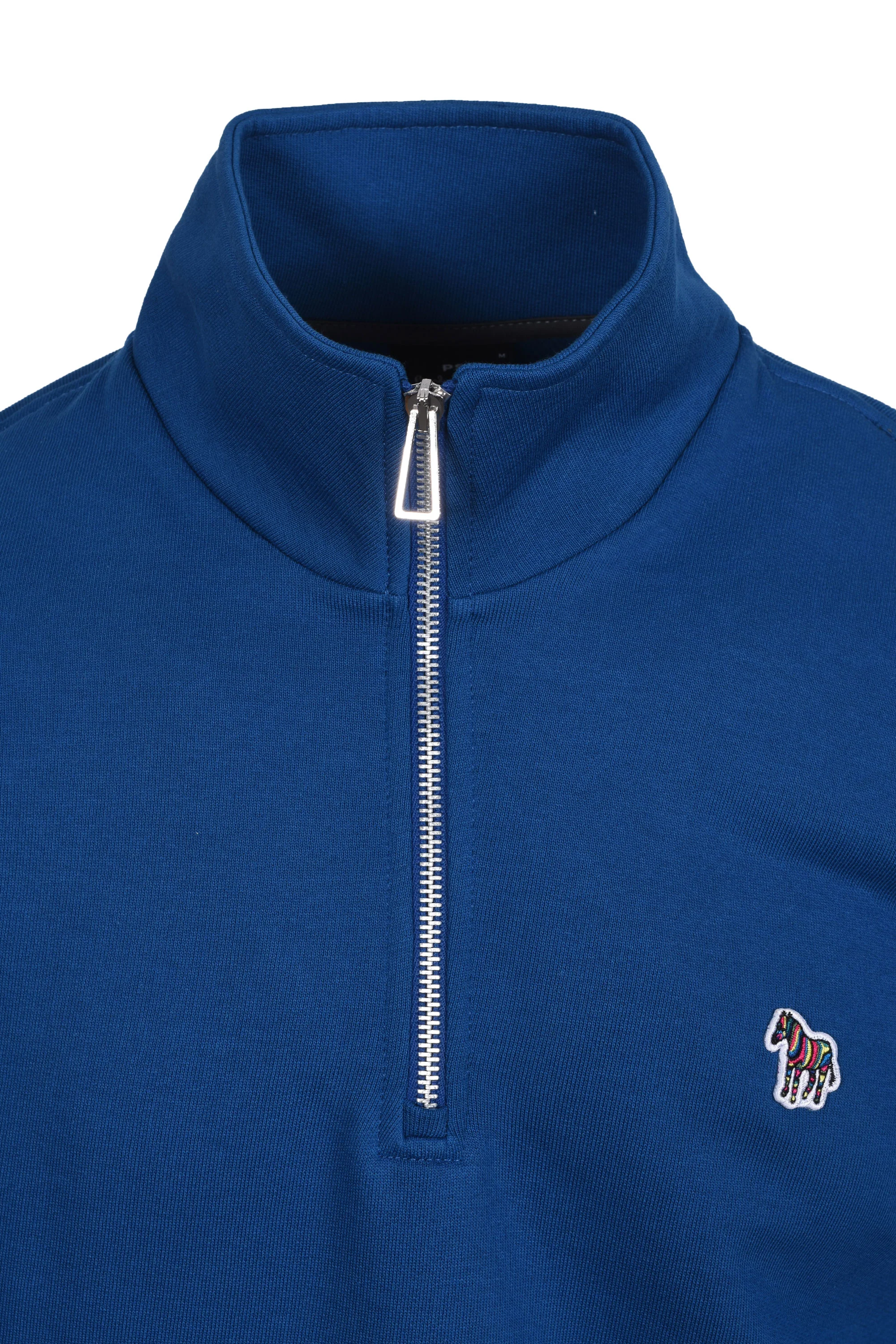 PAUL SMITH REG FIT HALF ZIP SWEATSHIRT BLUE - Image 2