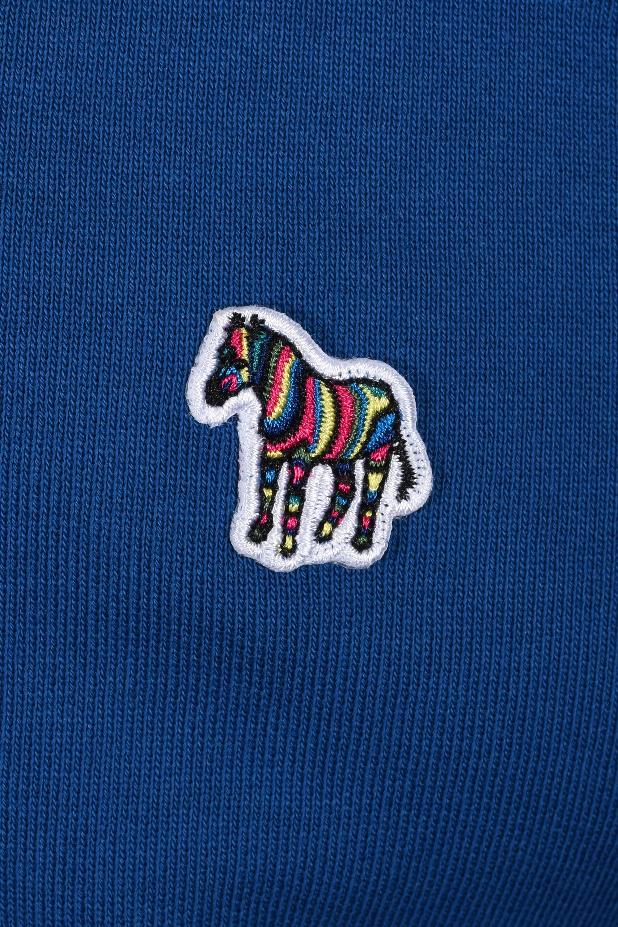 PAUL SMITH REG FIT HALF ZIP SWEATSHIRT BLUE - Image 3