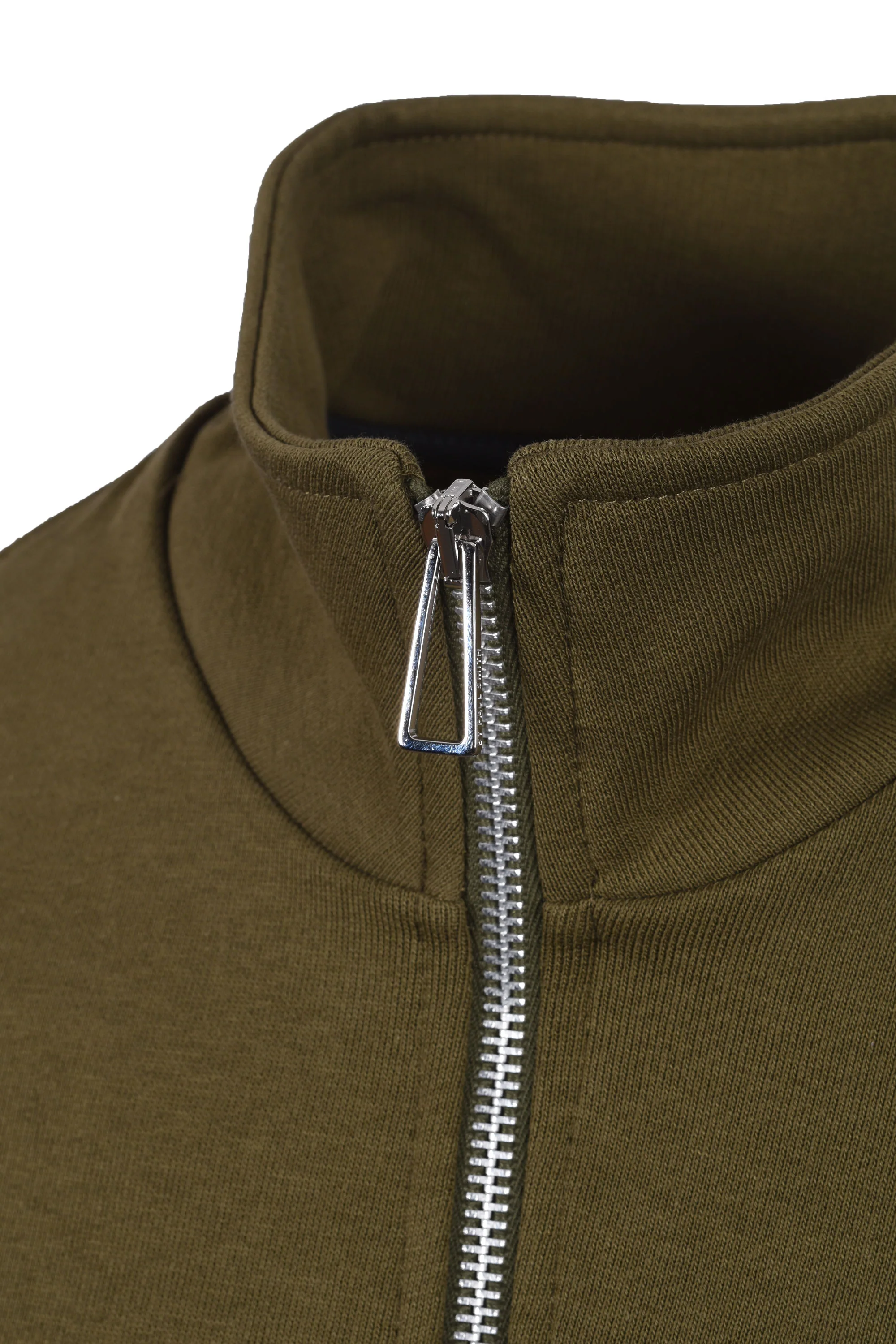 PAUL SMITH REG FIT HALF ZIP SWEATSHIRT SAGE - Image 2