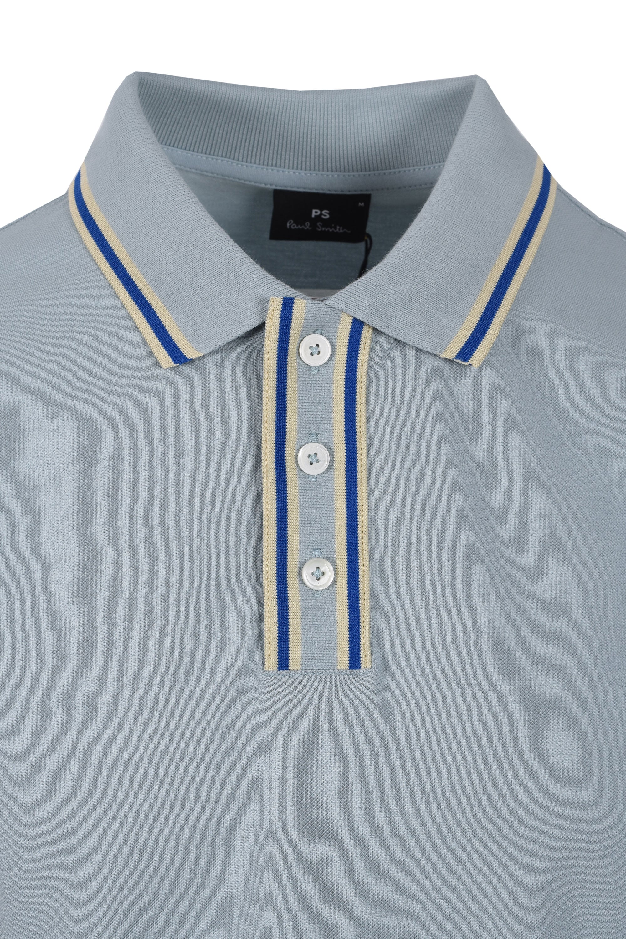 PAUL SMITH REG FIT TIPPED POLO BLUE - Image 2