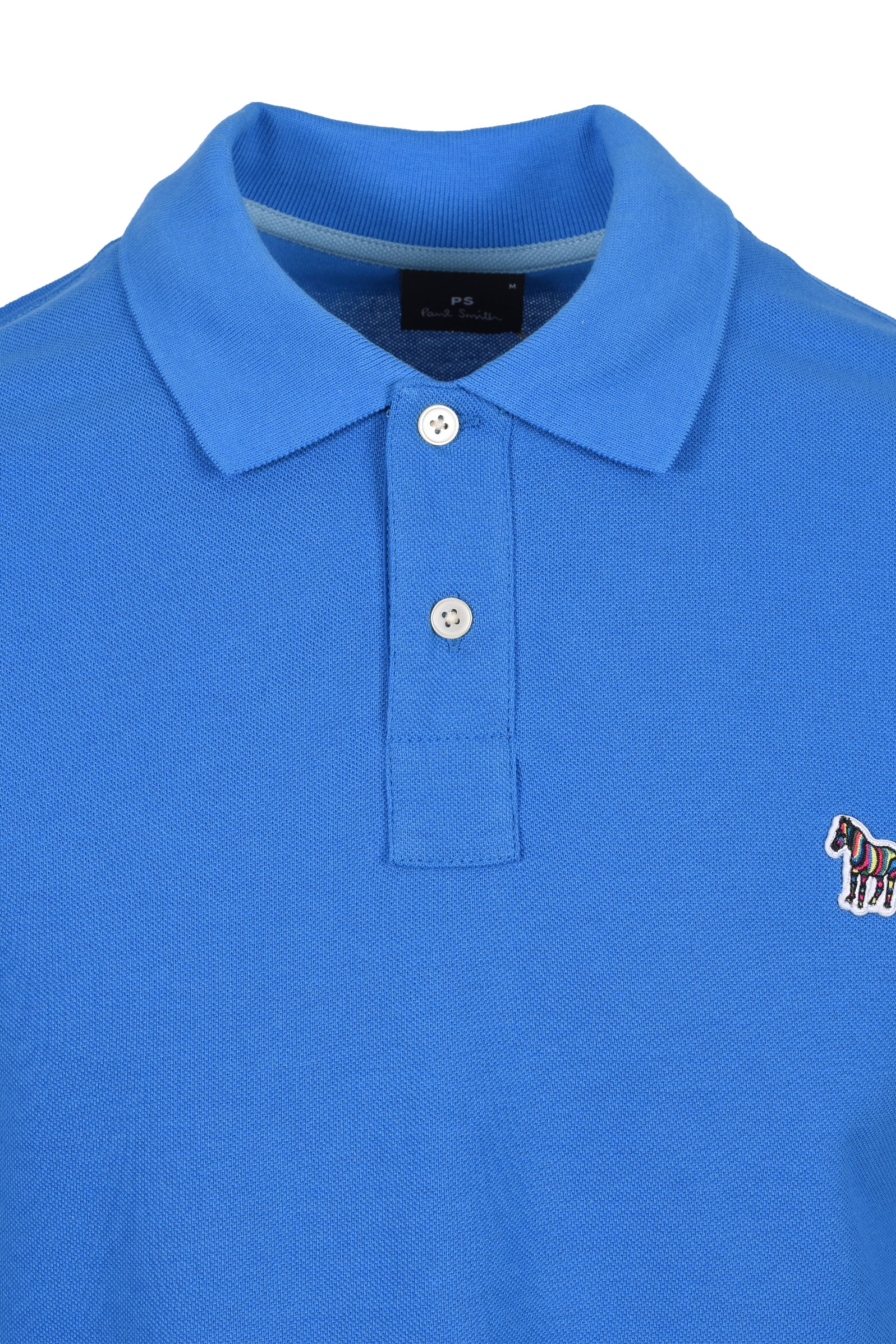 PAUL SMITH REG FIT ZEBRA POLO BLUE - Image 2