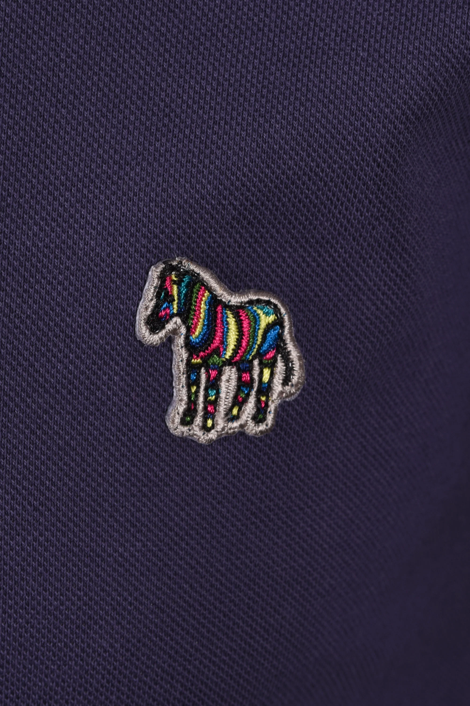 Paul Smith Reg Fit Tipped Polo Shirt Dark Violet - Image 3