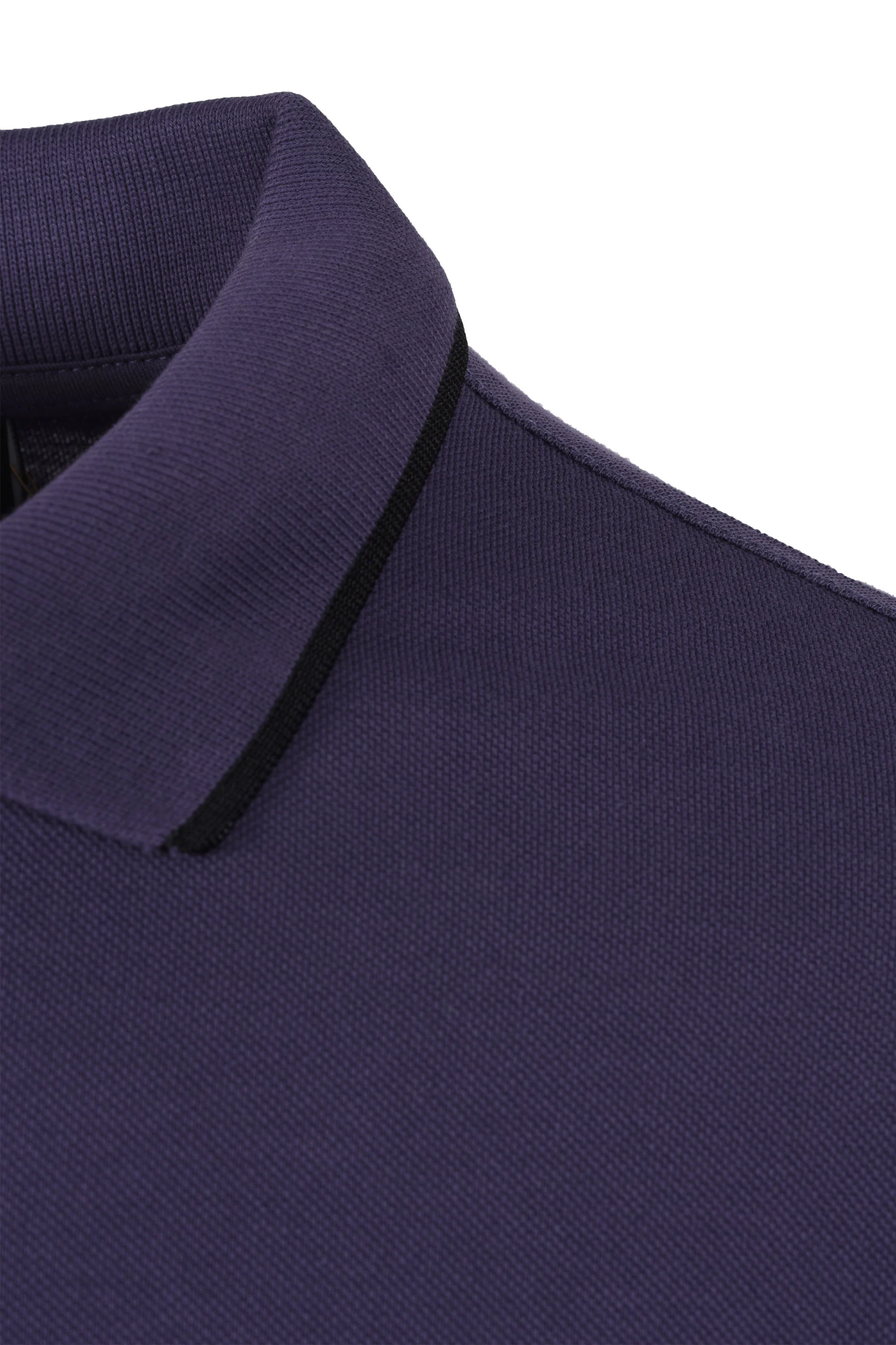 Paul Smith Reg Fit Tipped Polo Shirt Dark Violet - Image 4