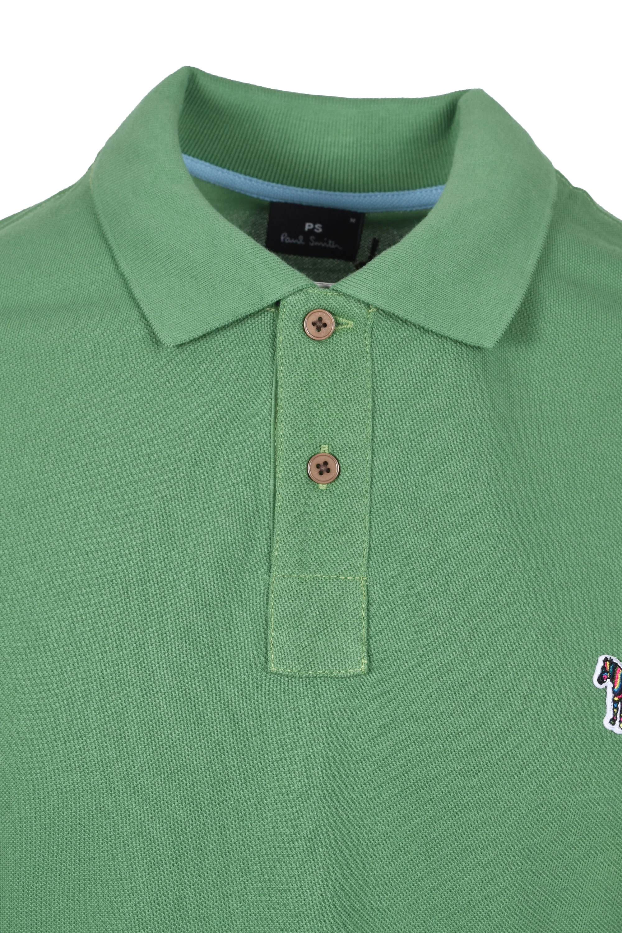 Paul Smith Reg Fit SS Polo Zebra Green - Image 2