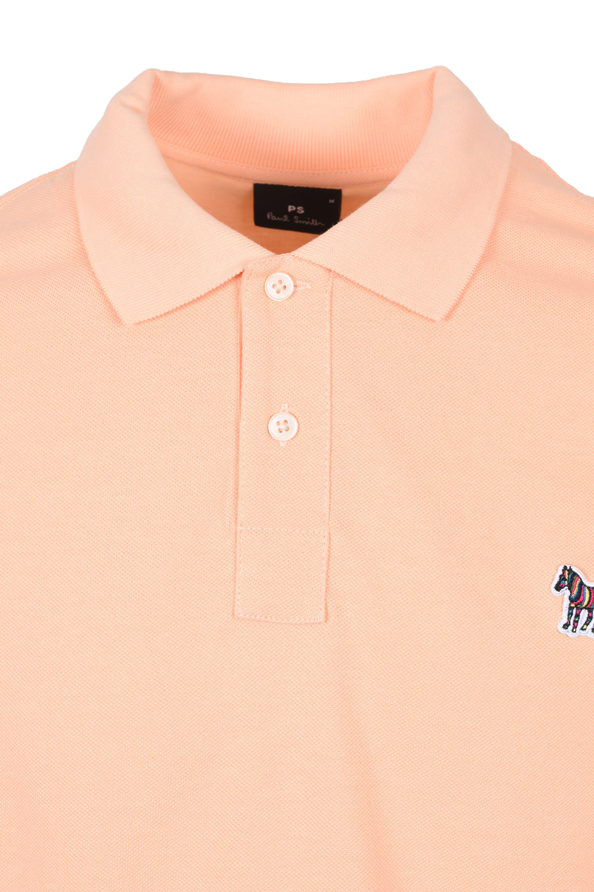 Paul Smith Reg Fit SS Polo Zebra Peach - Image 2