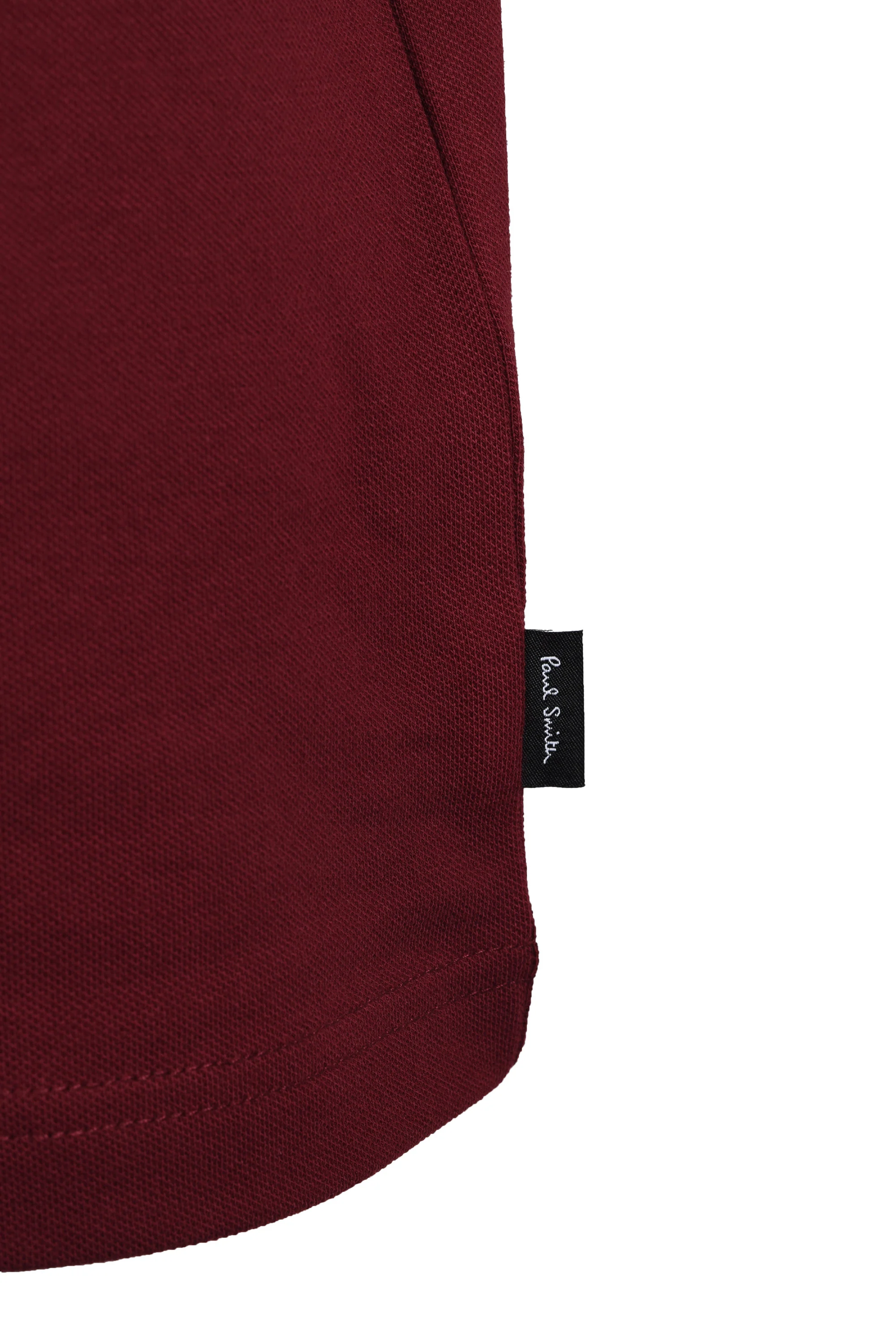 Paul Smith Reg Fit Stripe Placket Polo Burgundy - Image 3