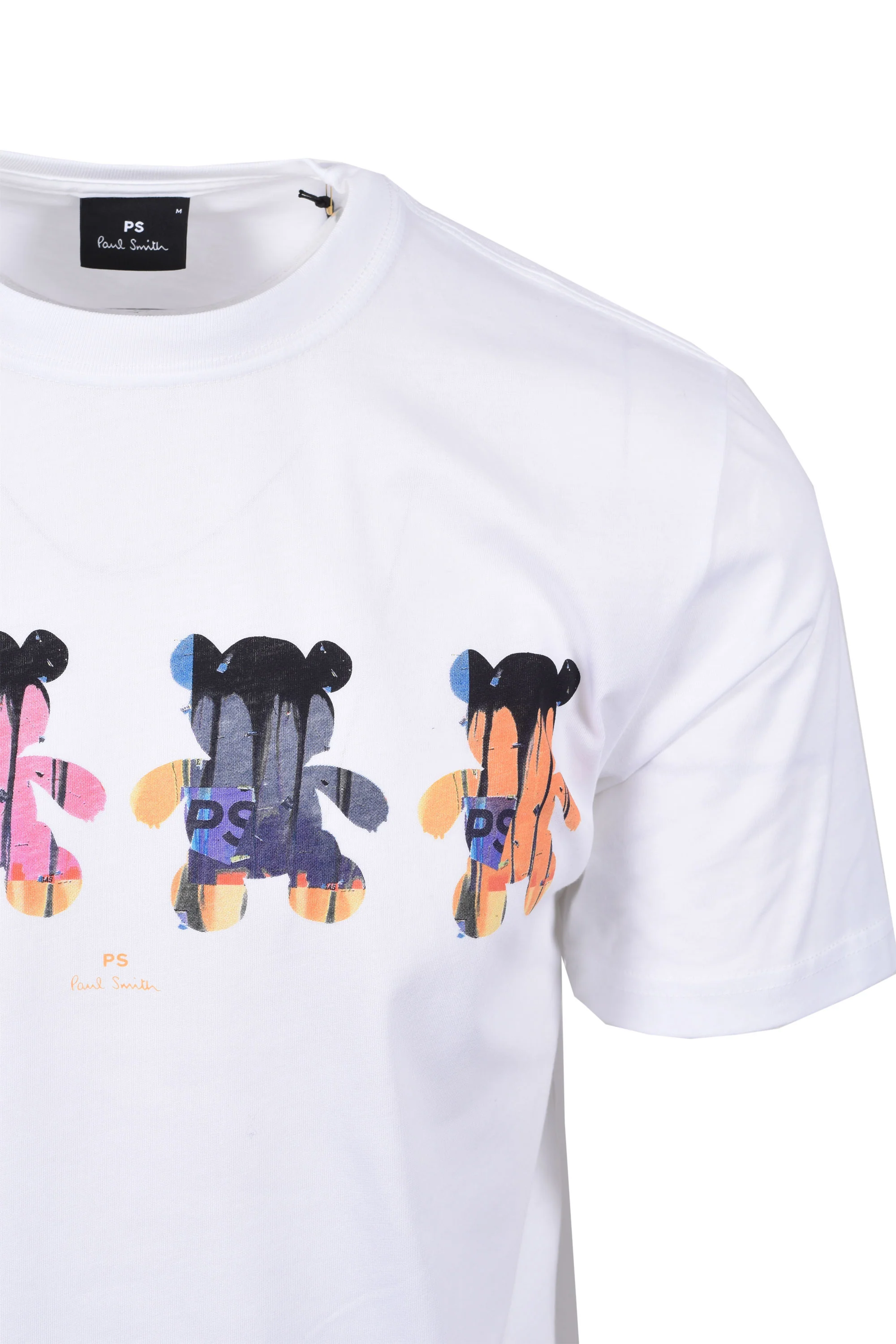 Paul Smith Reg Fit SS Teddy T-Shirt White - Image 2