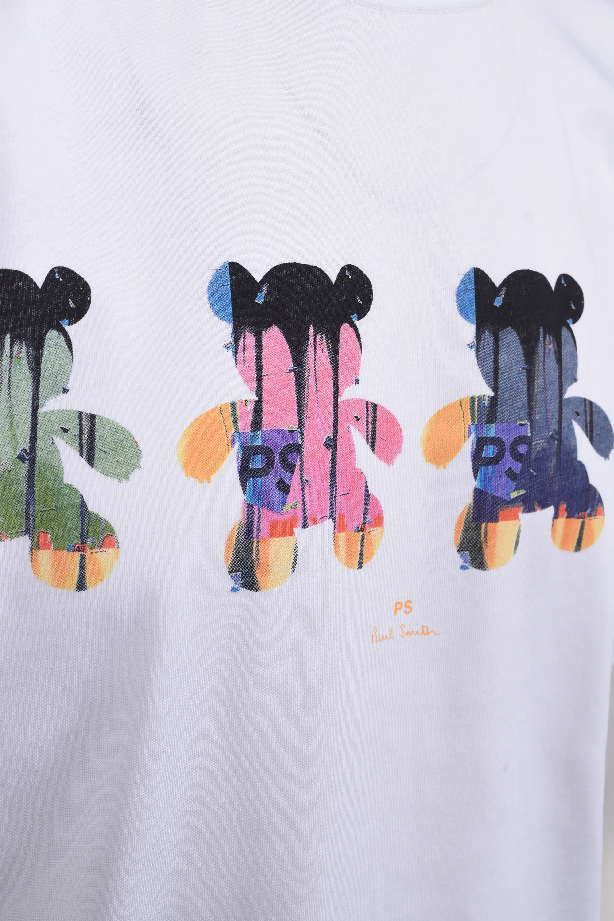 Paul Smith Reg Fit SS Teddy T-Shirt White - Image 3
