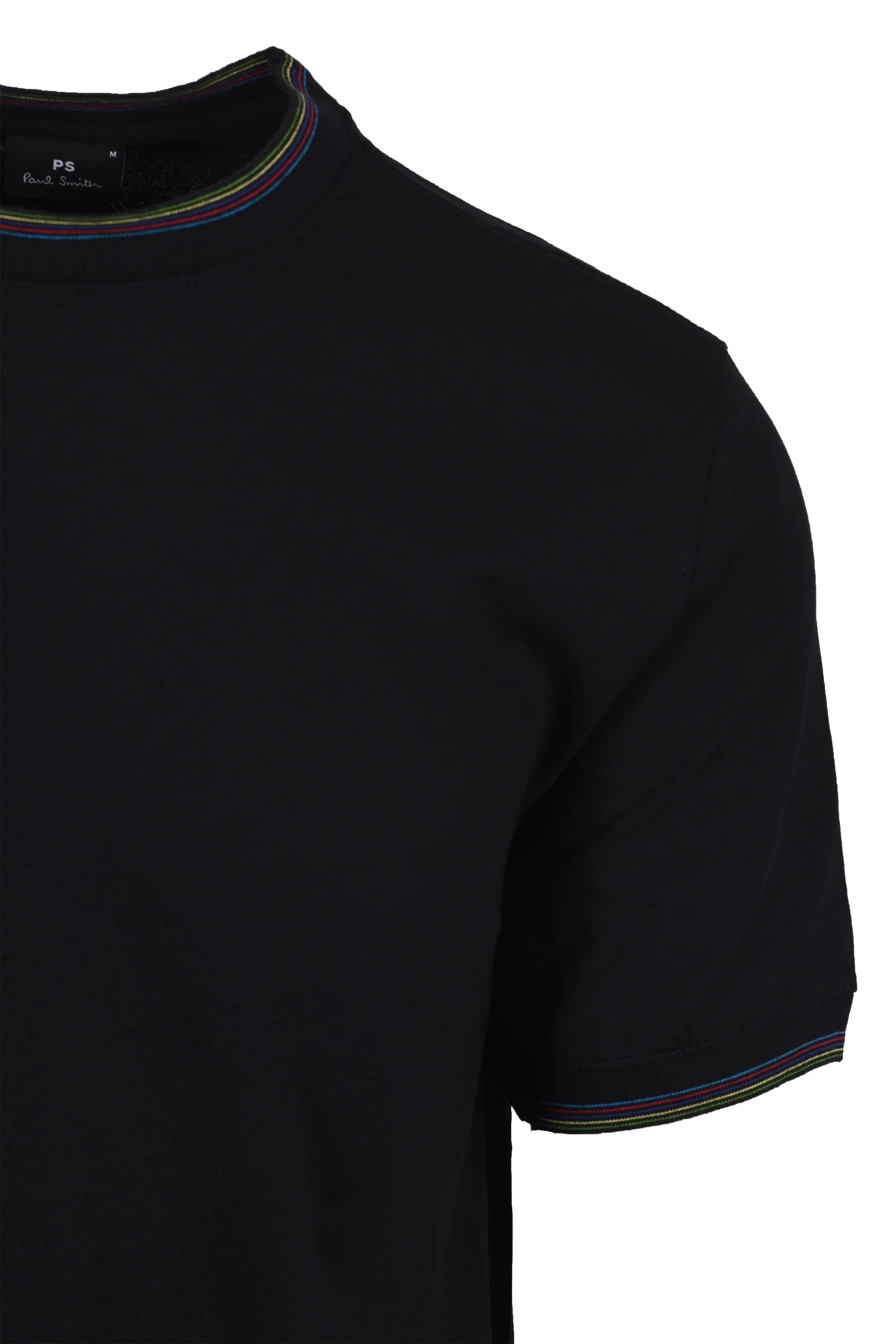 Paul Smith Reg Fit T-Shirt Sports Stripe Black - Image 2