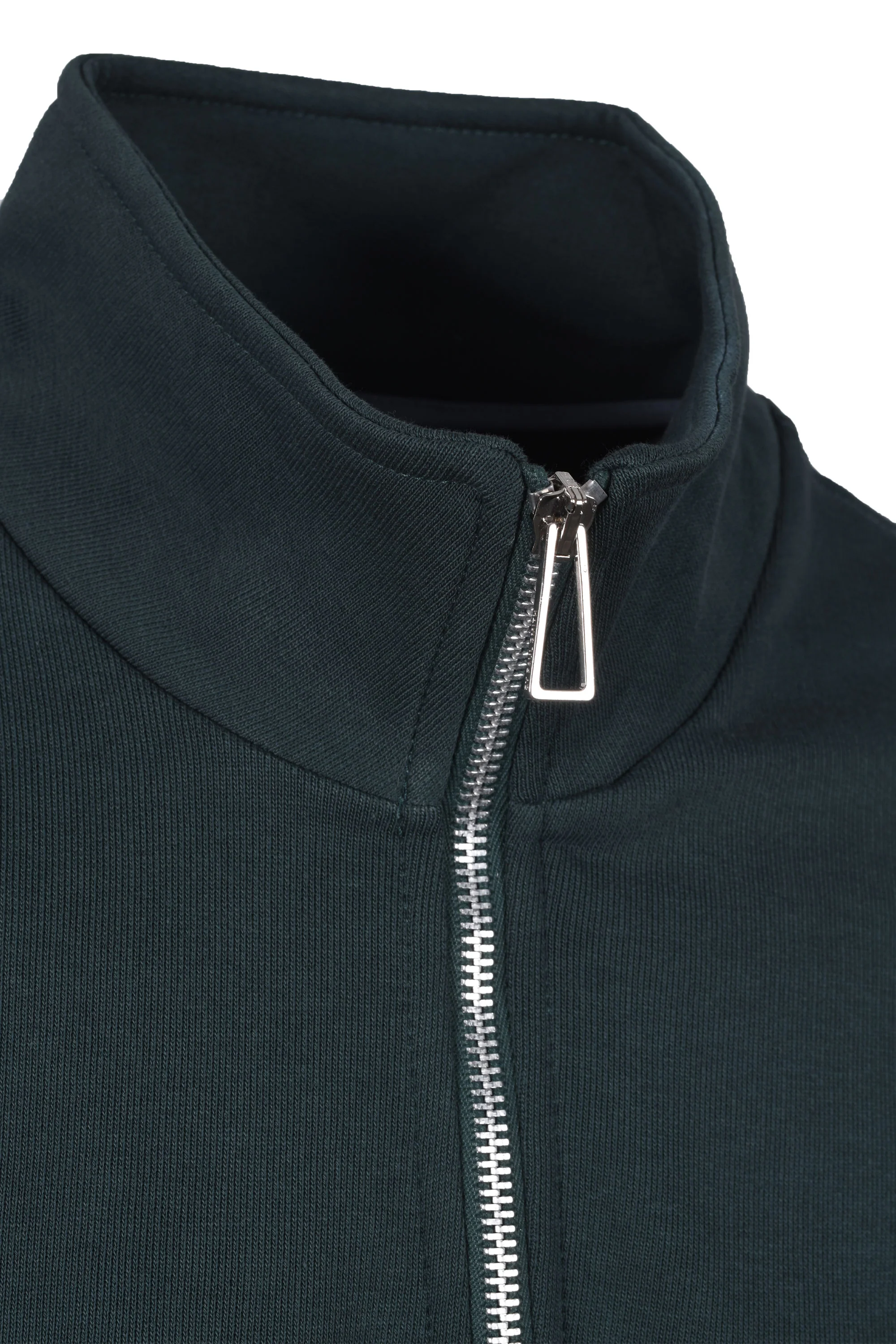 Paul Smith Reg Fit Zebra Half Zip Petrol Green - Image 2