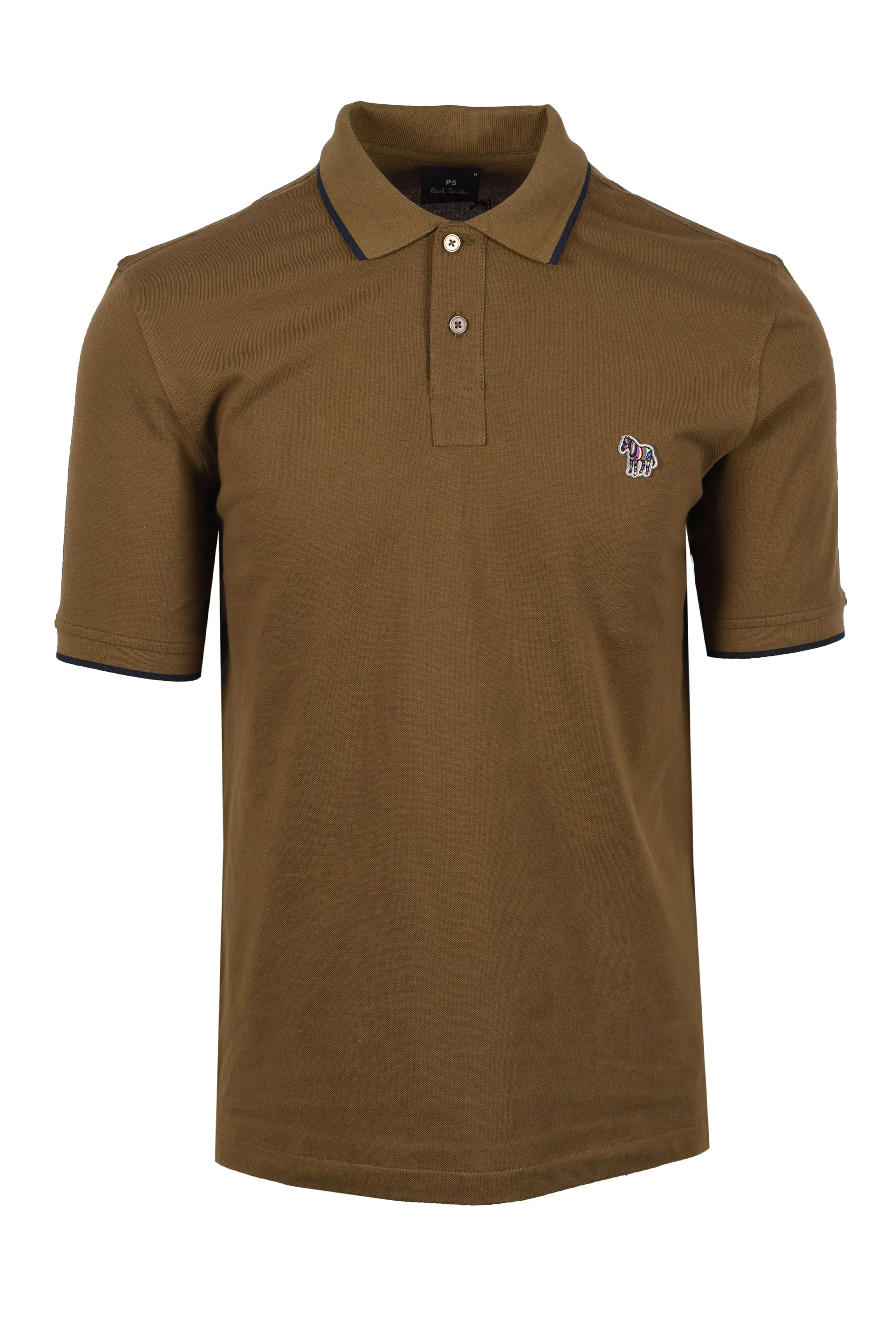 Paul Smith Zebra Tipped Polo Military Green
