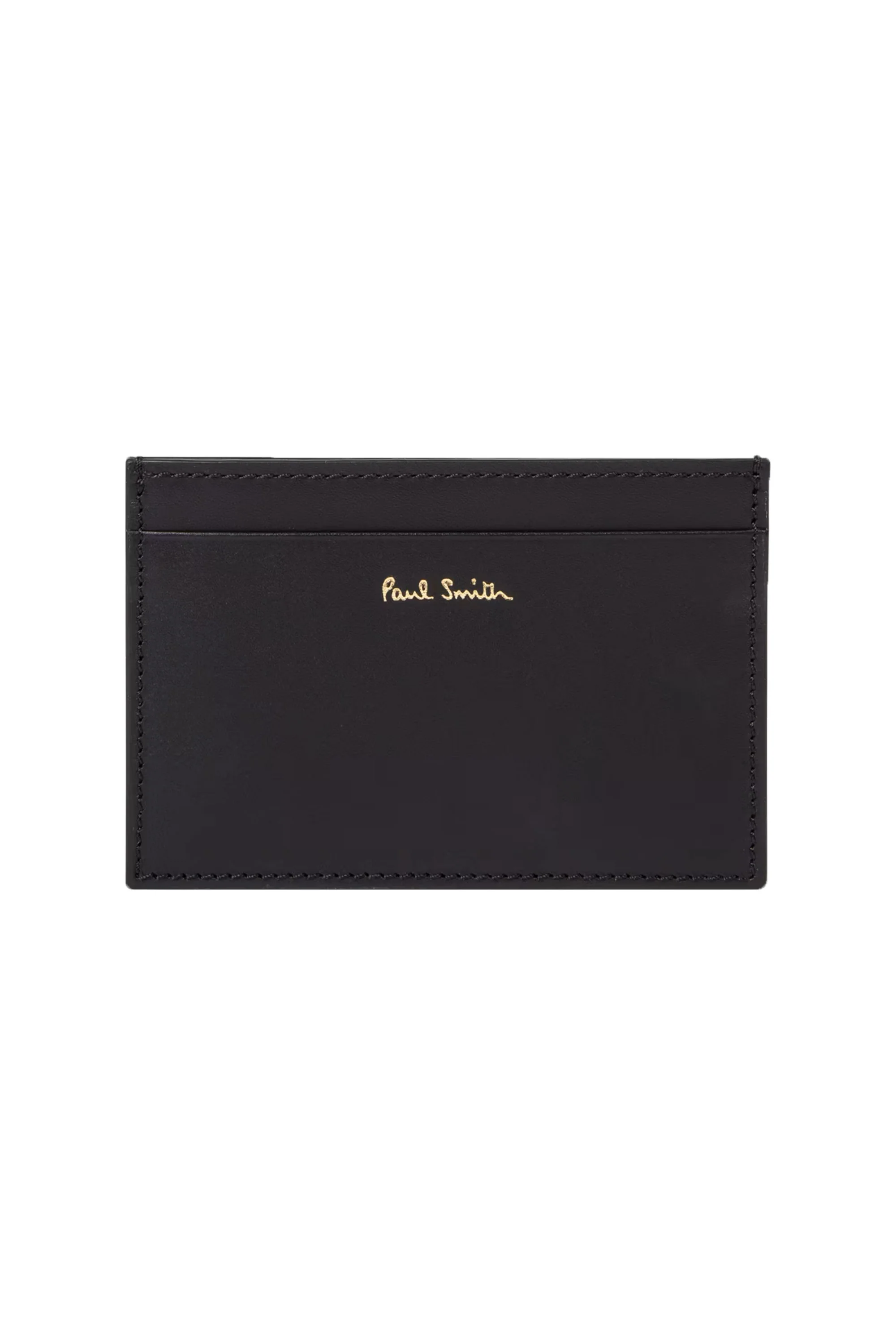 Paul Smith Signature Stripe Leather Card Holder Black - Image 3