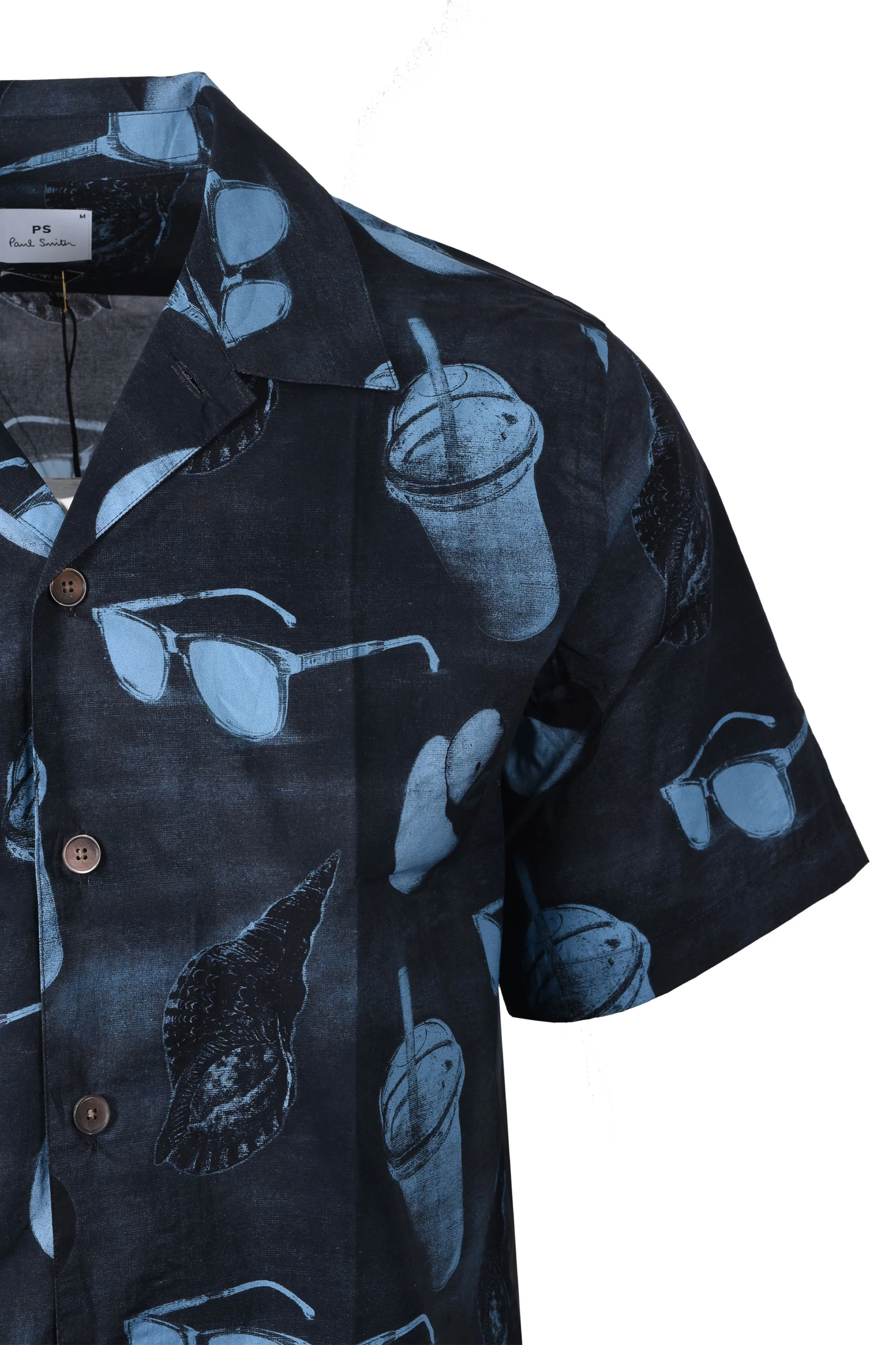 PAUL SMITH SS CASUAL FIT SHIRT BLUE - Image 2