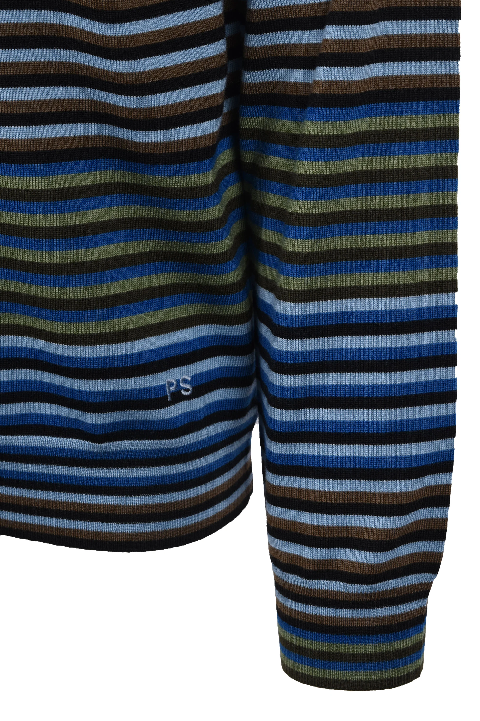 PAUL SMITH SWEATER LS POLO COBALT BLUE - Image 3