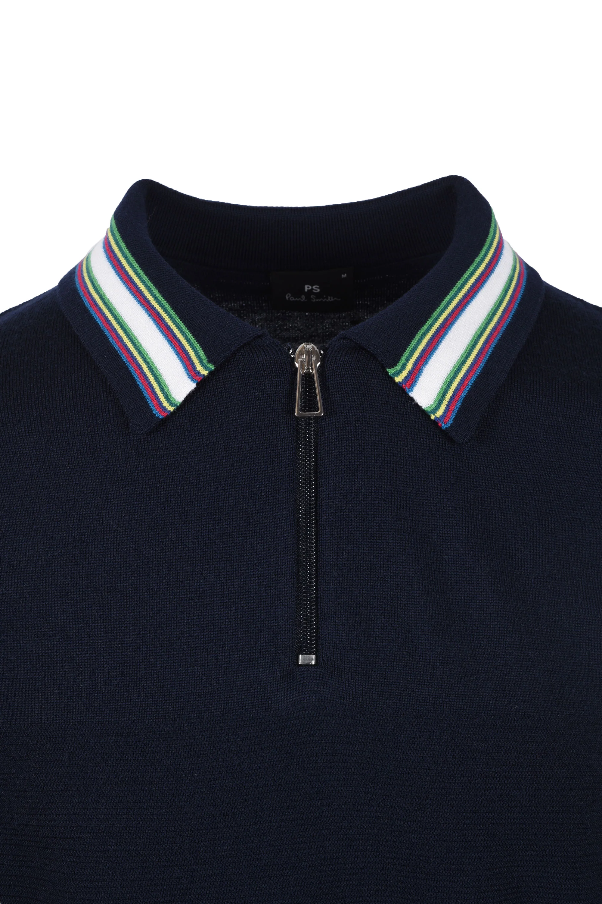 Paul Smith Long Sleeve Knitted Polo Dark Navy - Image 2