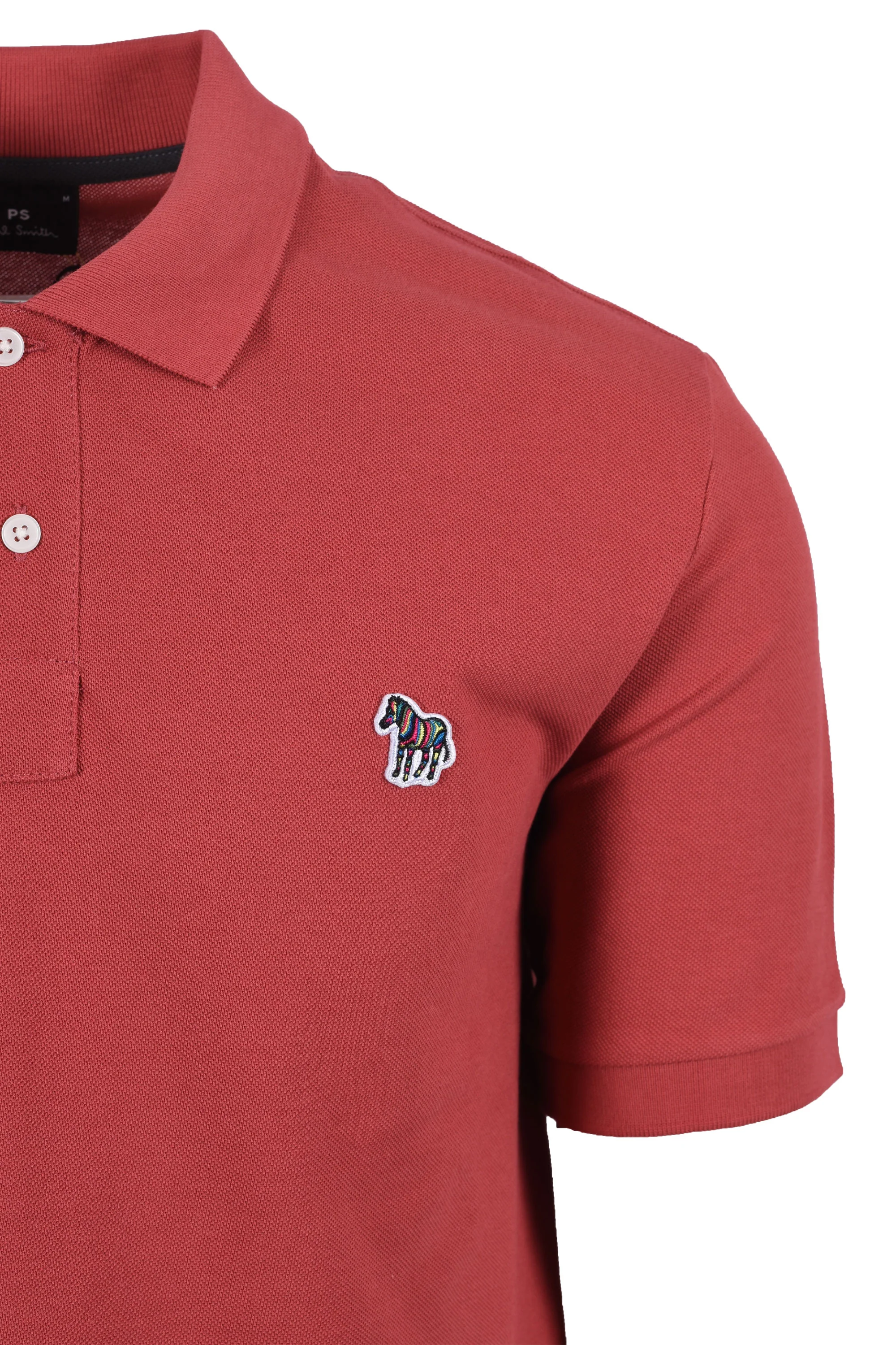 PAUL SMITH ZEBRA POLO SHIRT PINK - Image 2