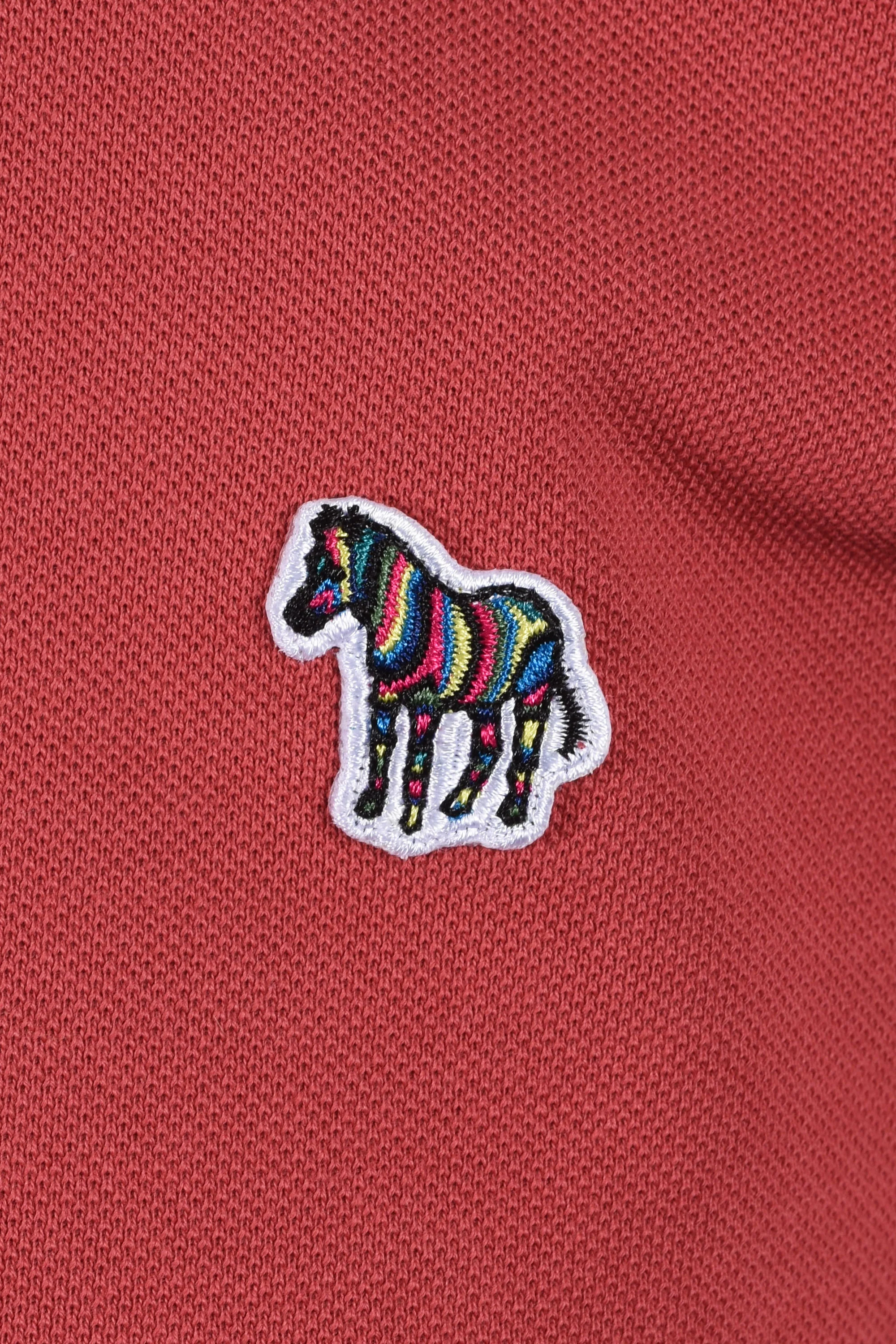 PAUL SMITH ZEBRA POLO SHIRT PINK - Image 3