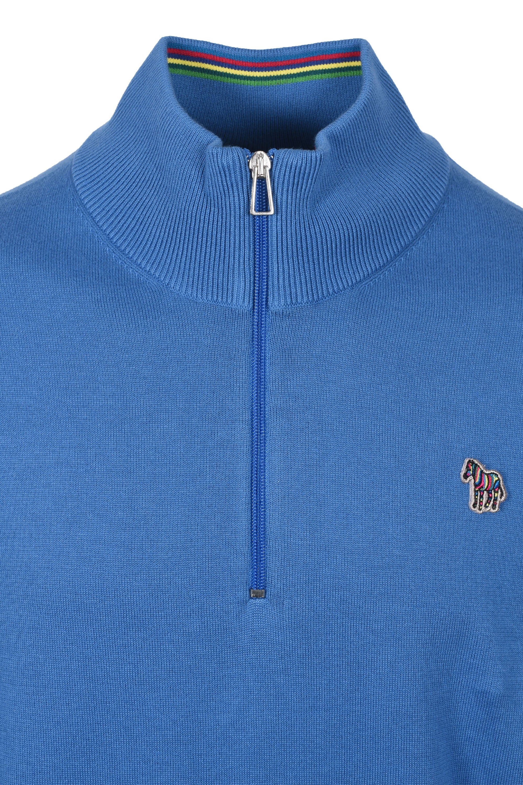 PAUL SMITH ZIP NECK SWEATER BLUE - Image 2