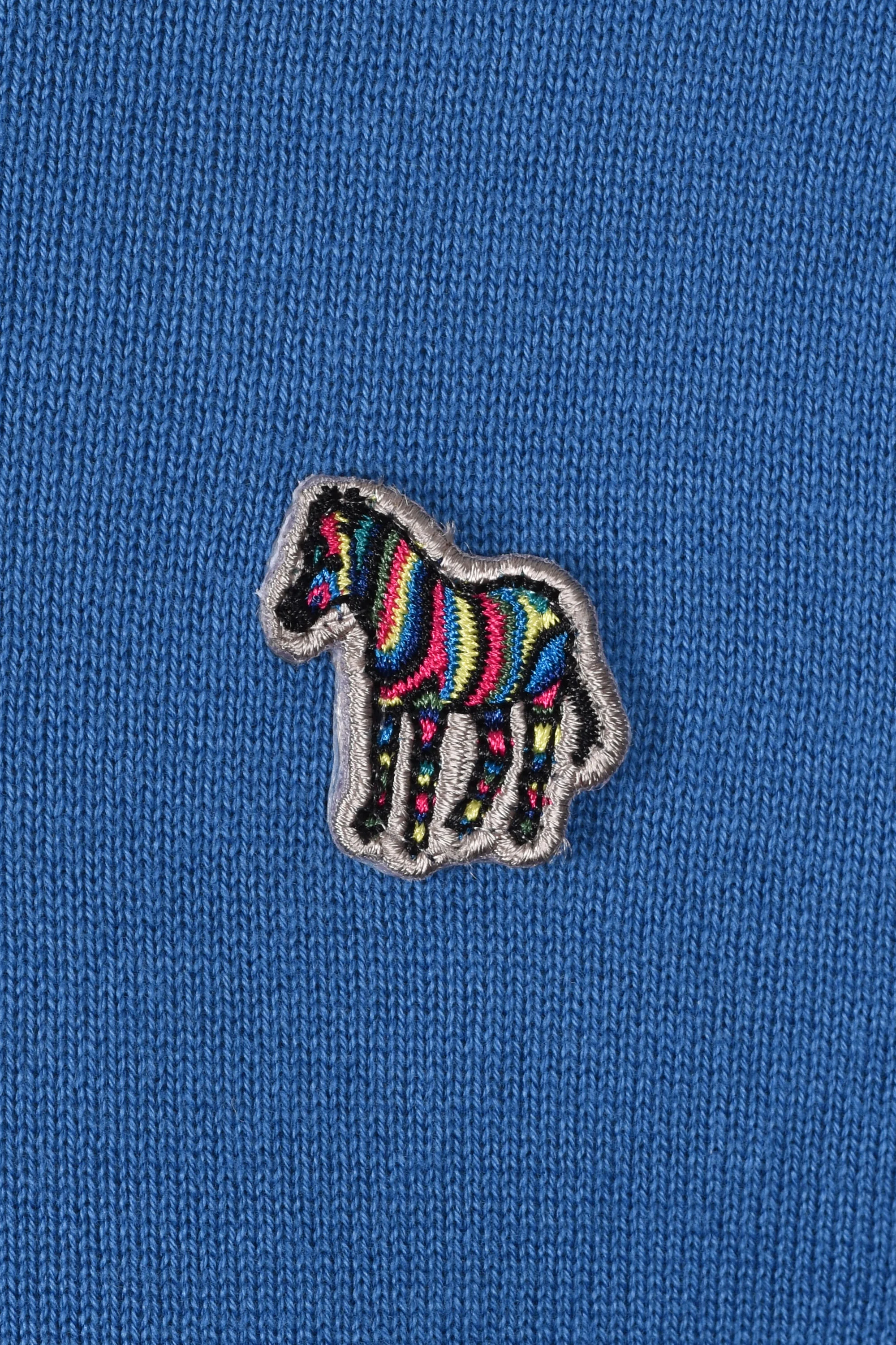 PAUL SMITH ZIP NECK SWEATER BLUE - Image 3