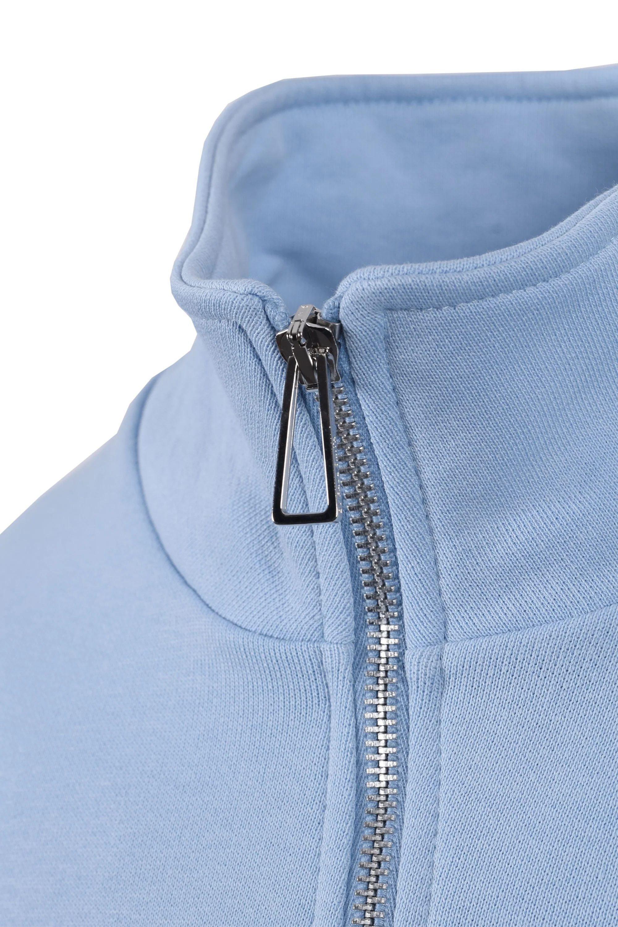 Paul Smith Reg Fit Half Zip Sweat Zebra Light Blue - Image 4