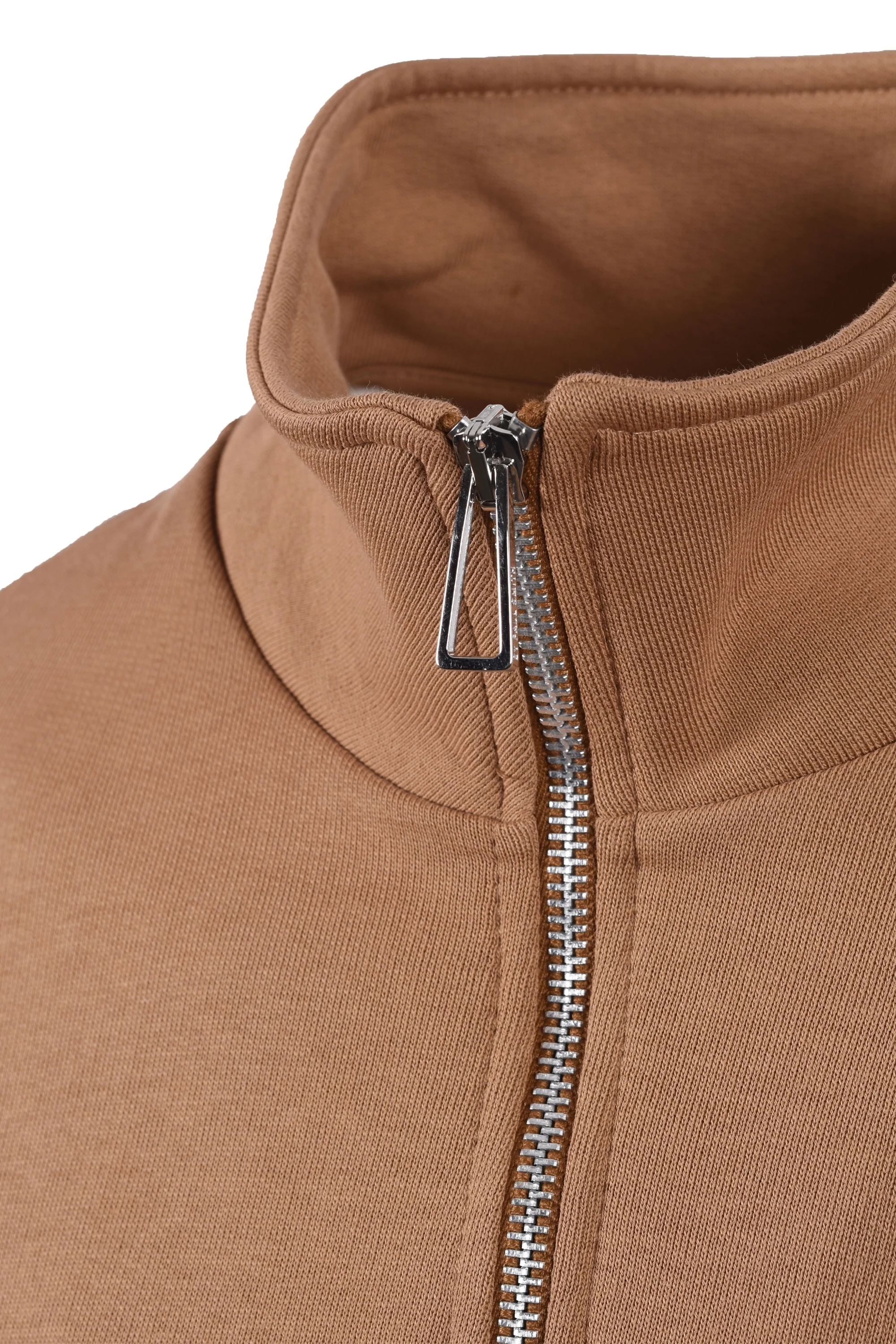 Paul Smith Reg Fit Half Zip Sweatshirt Brown - Image 4