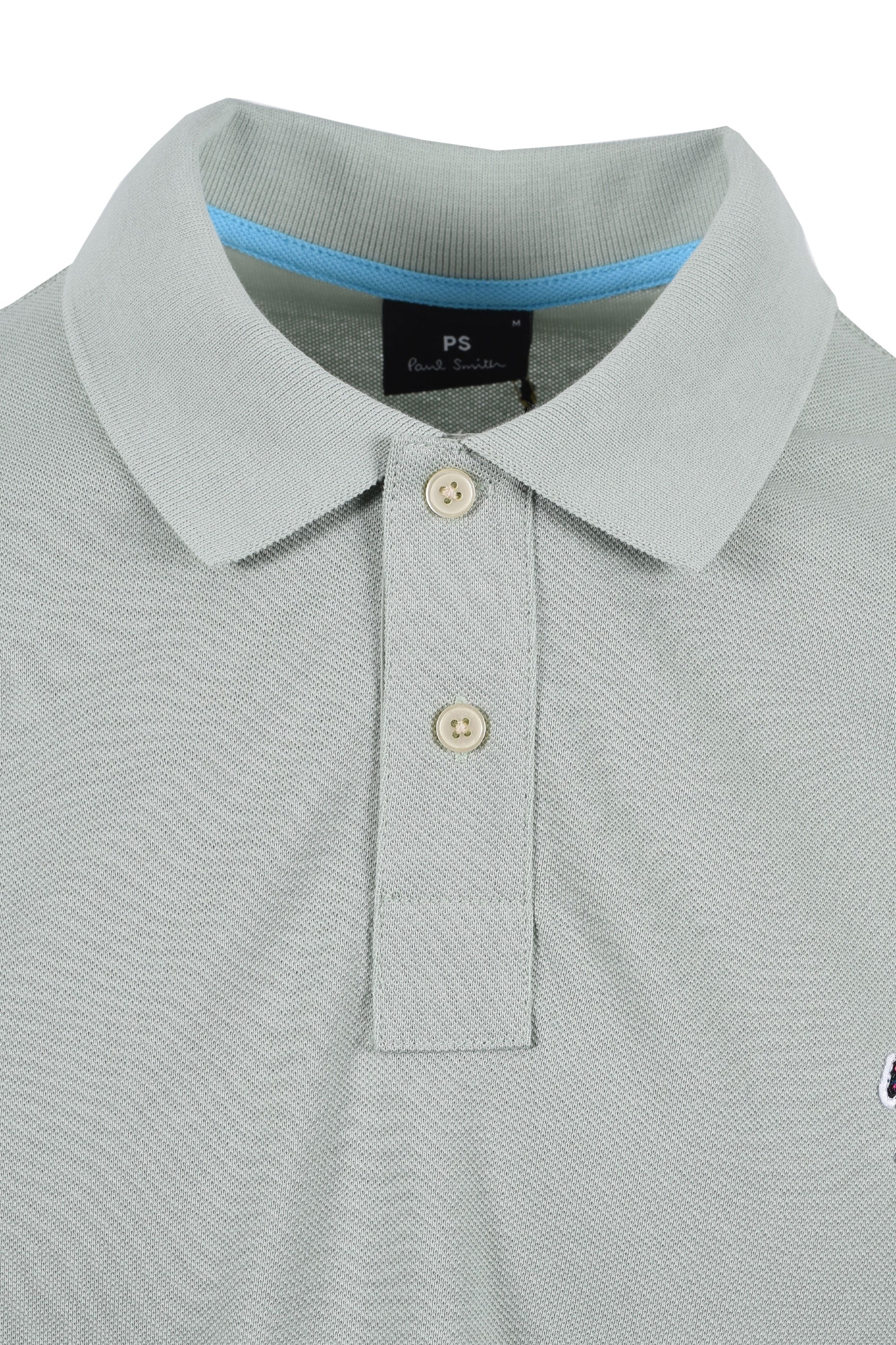 Paul Smith Reg Fit SS Polo Zebra Green - Image 3