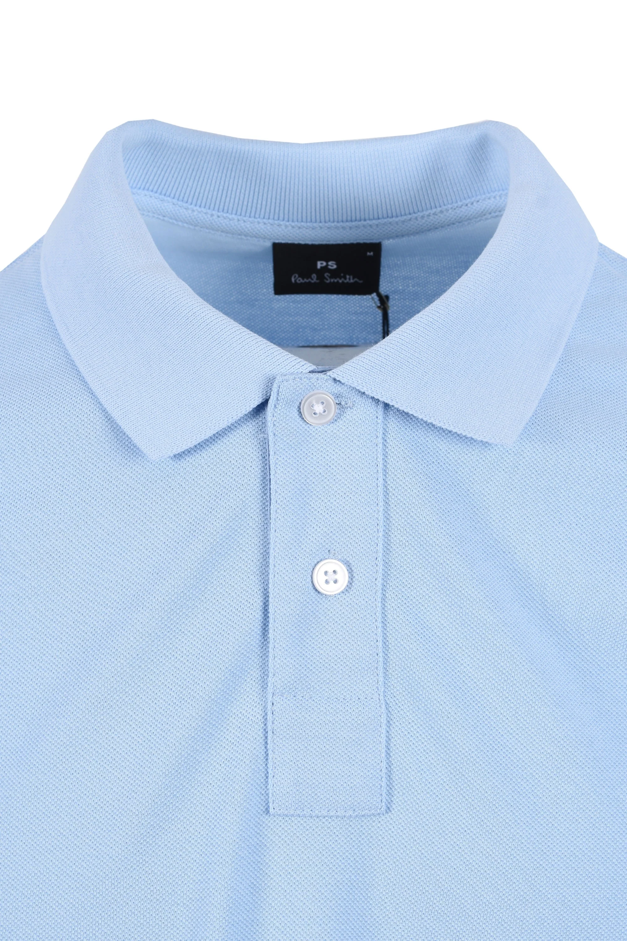 Paul Smith Reg Fit SS Polo Zebra Light Blue - Image 3