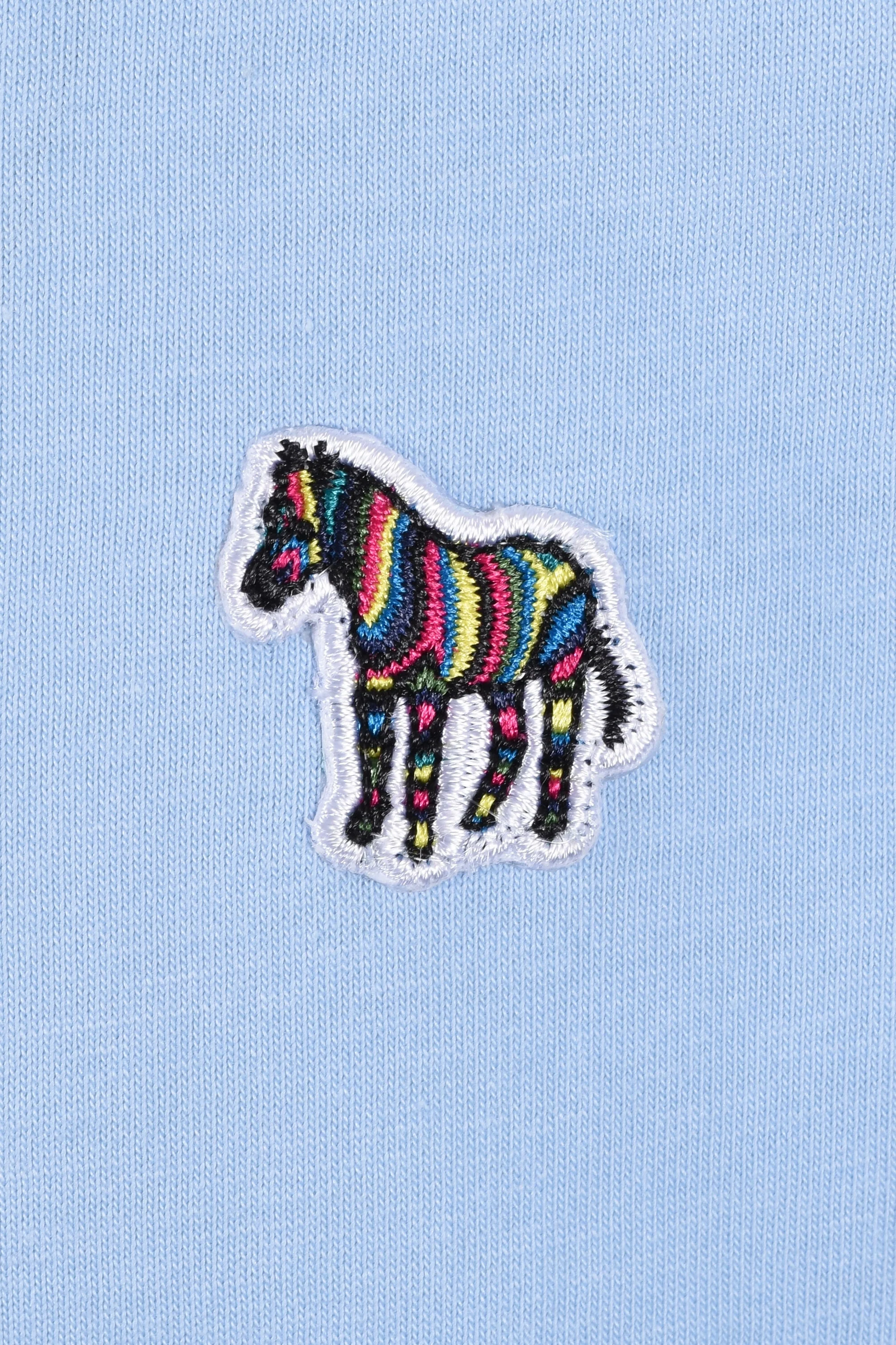 Paul Smith Reg Fit SS T-shirt Zebra Light Blue - Image 3