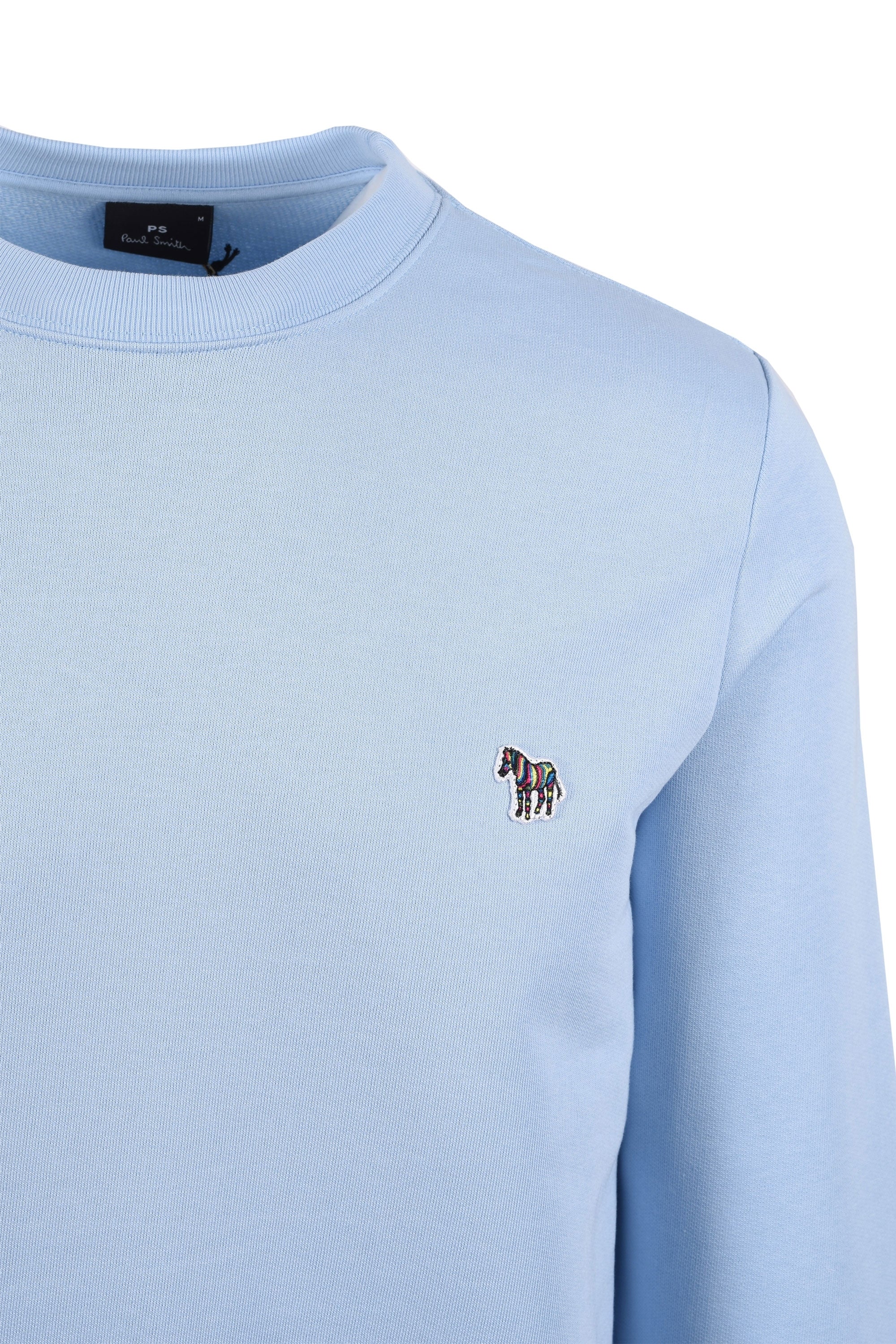Paul Smith Reg Fit Sweatshirt Zebra Light Blue - Image 2