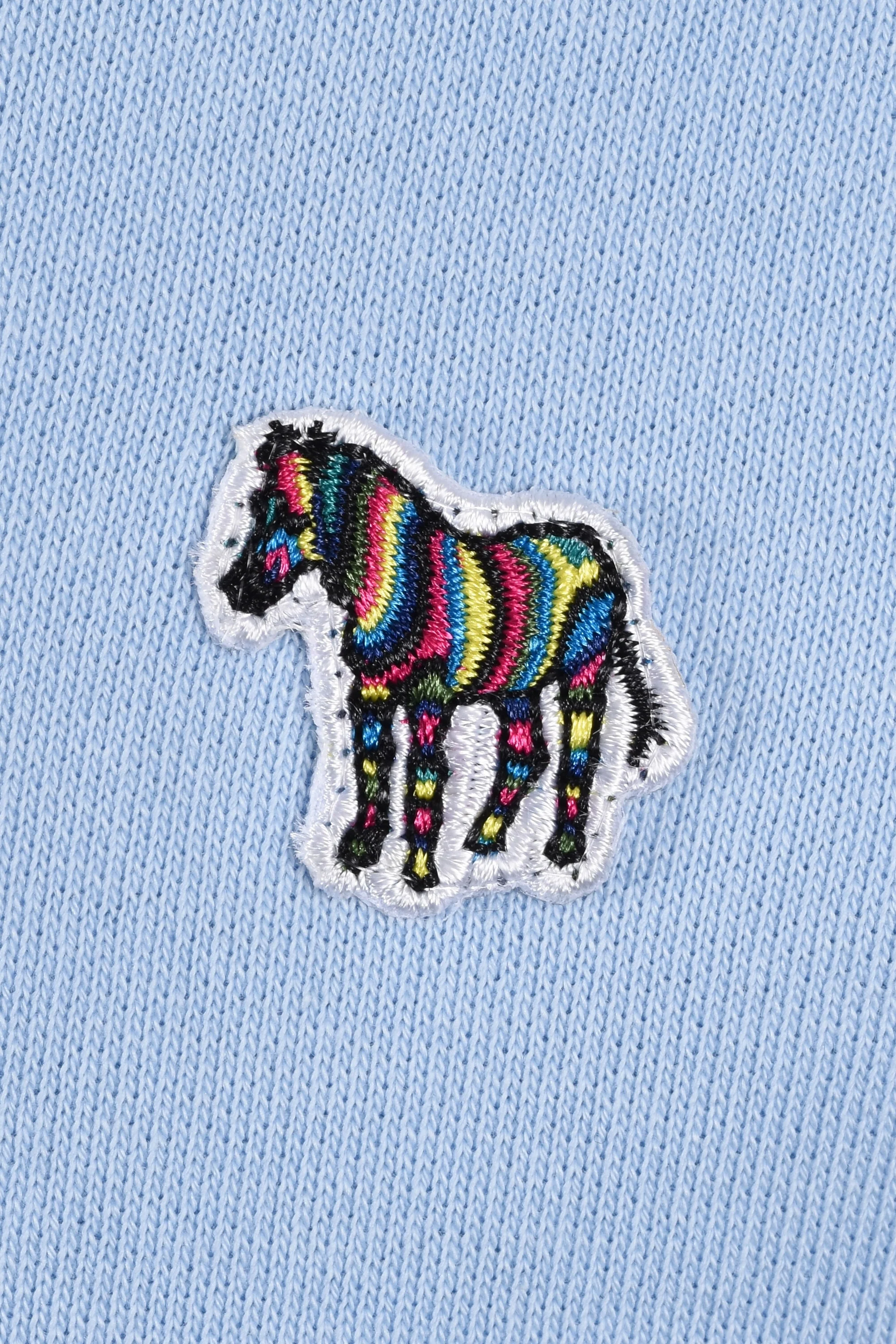 Paul Smith Reg Fit Sweatshirt Zebra Light Blue - Image 3