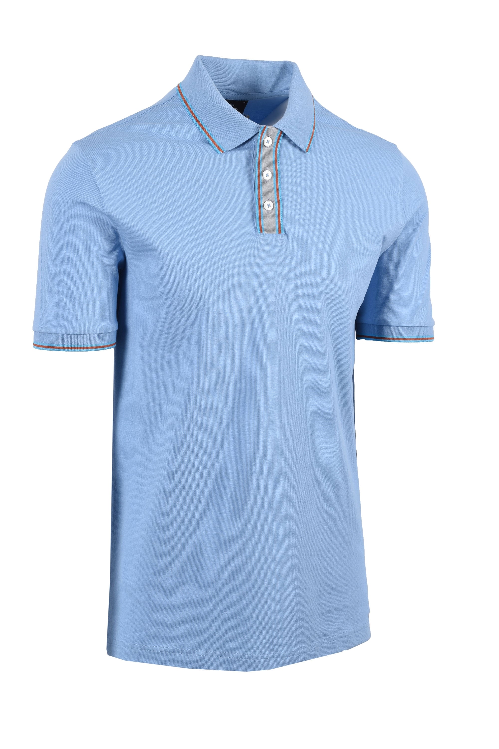 Paul Smith Reg Fit Tipped Polo Light Blue - Image 3